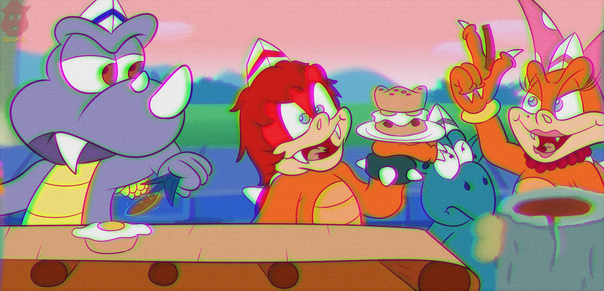 A fan art I drew starring my Oc Smarty Koopa with Kootie Pie Koopa. Who remembers the episode