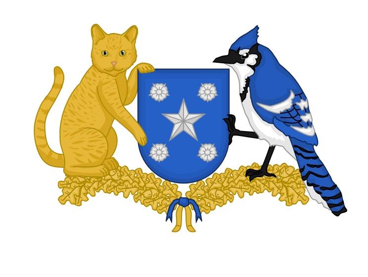 Coat of Arms of The Cat Republic r/micronations