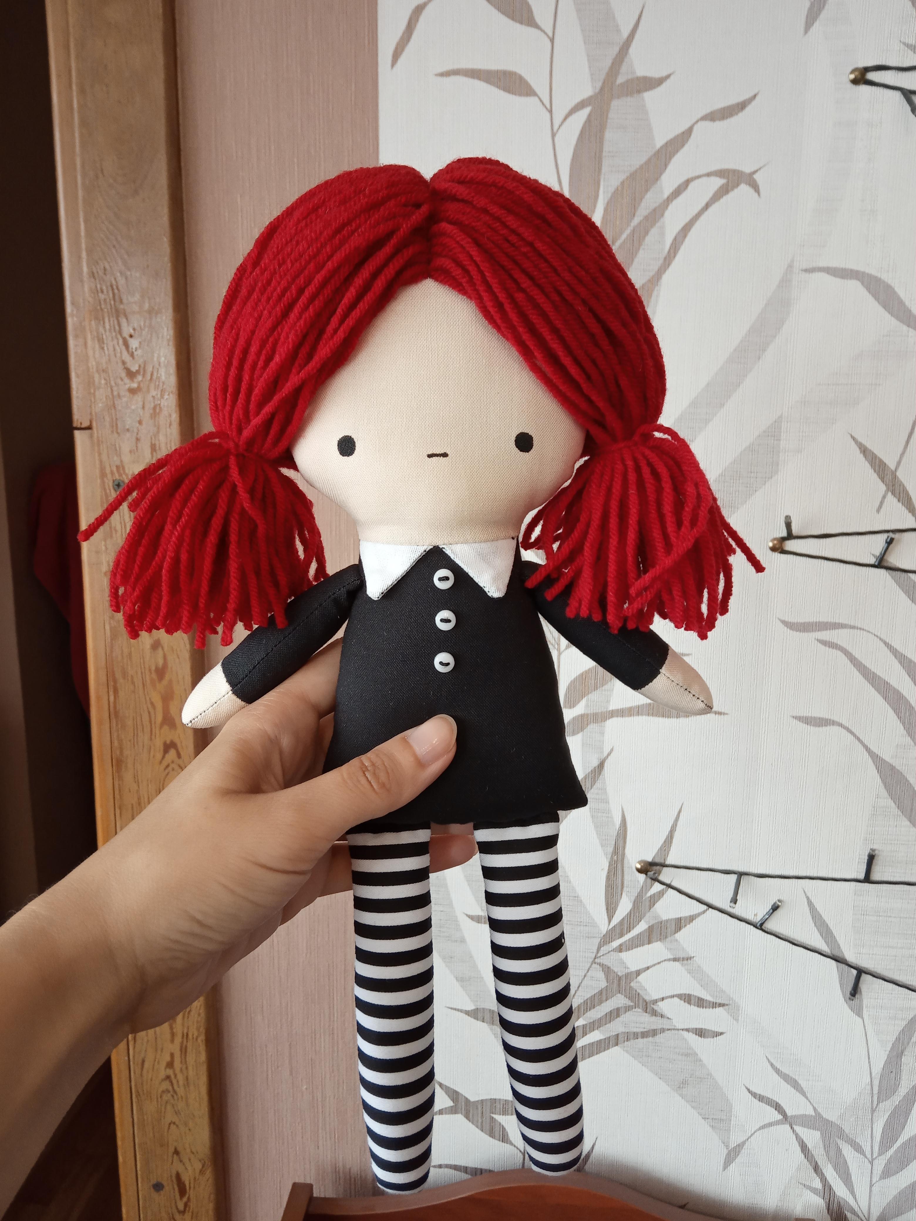 Goth rag doll I made r/handmade