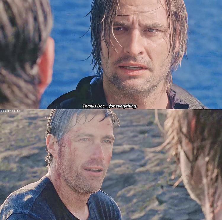 😭😭😭😭 Jack and Sawyers rare moments where they show that they do respect