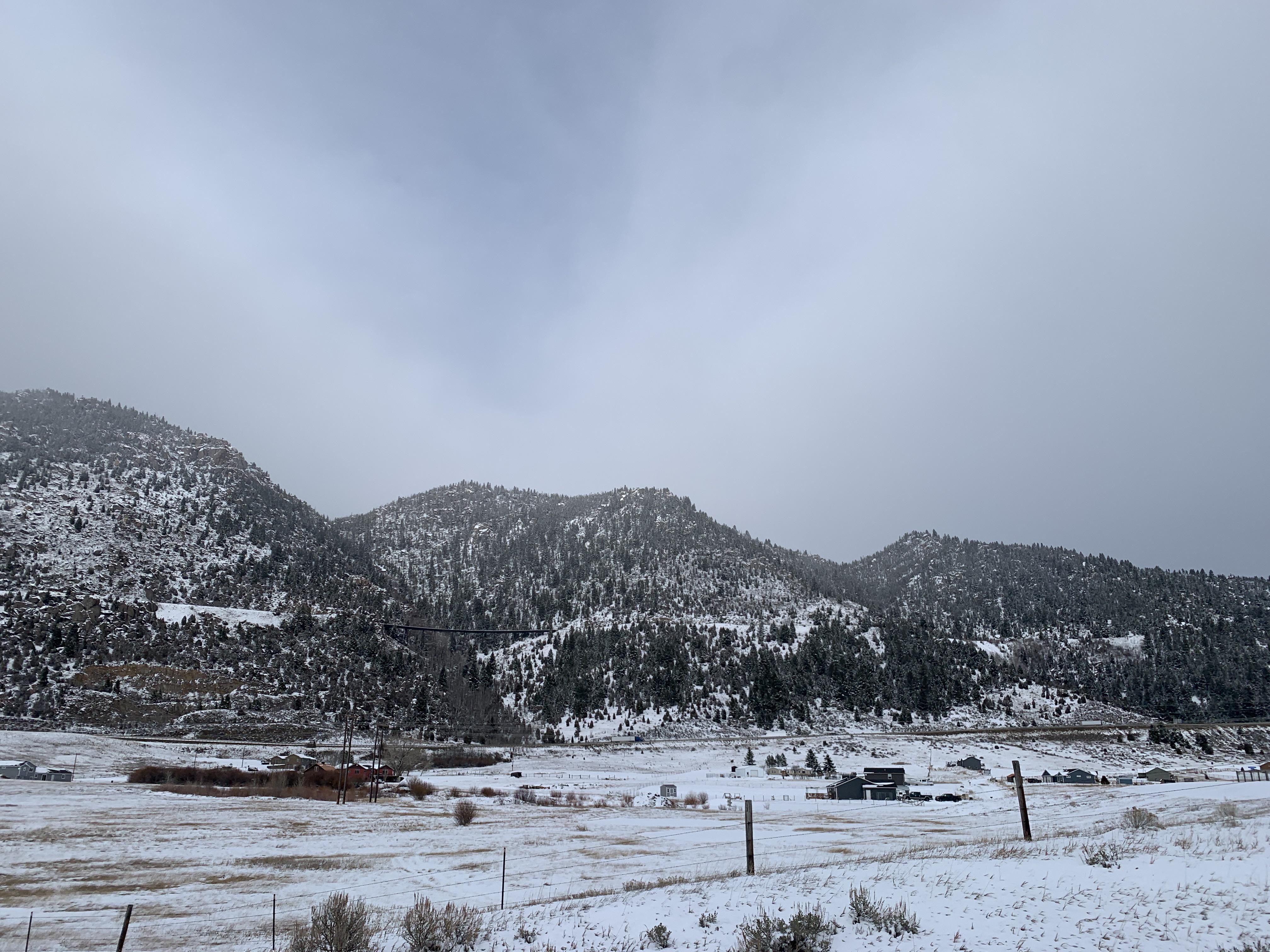 The East Ridge Butte after the storm this week r/Montana