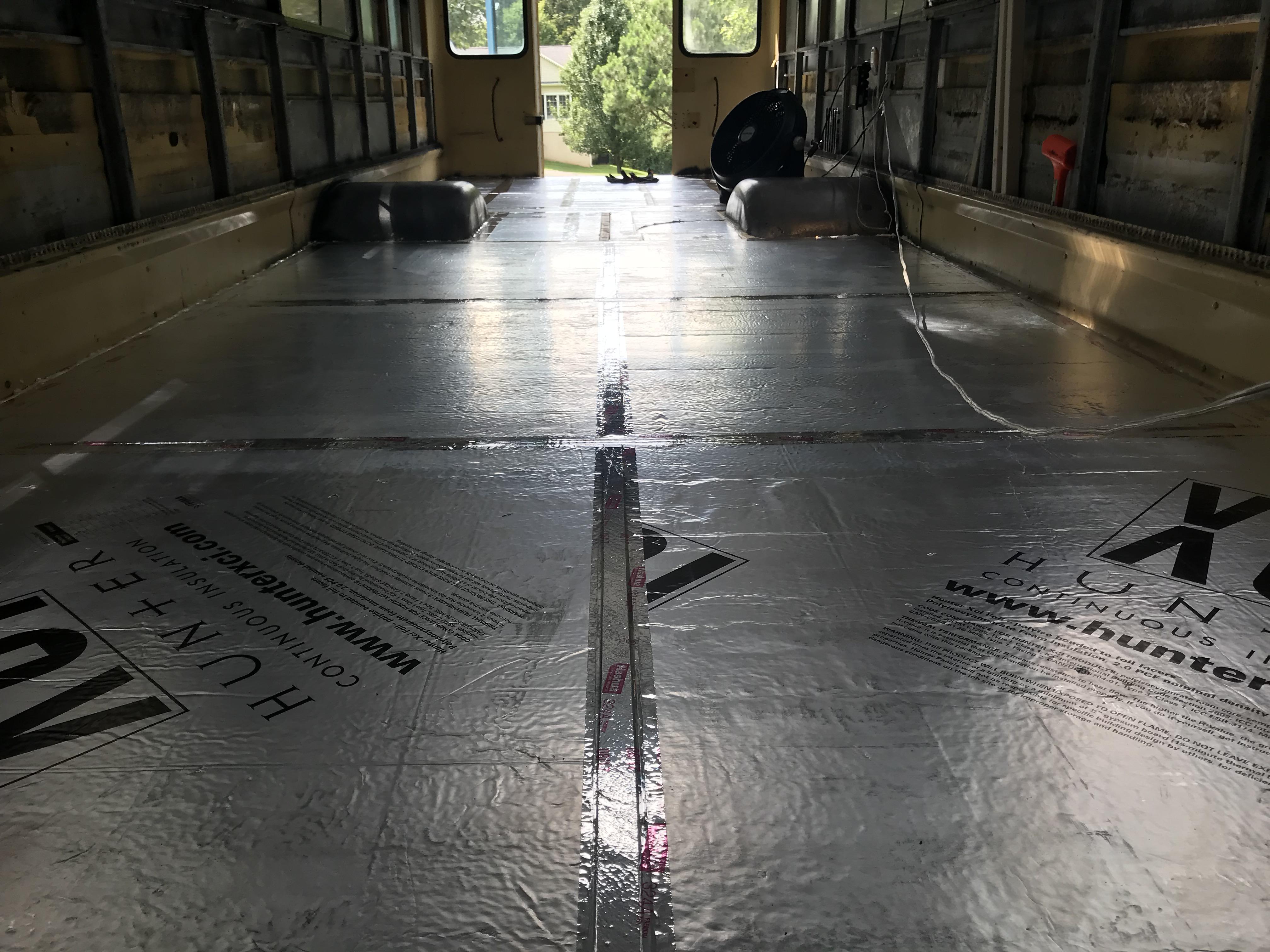 Subfloor framing and insulation all in. Went with 1.5” foilfaced