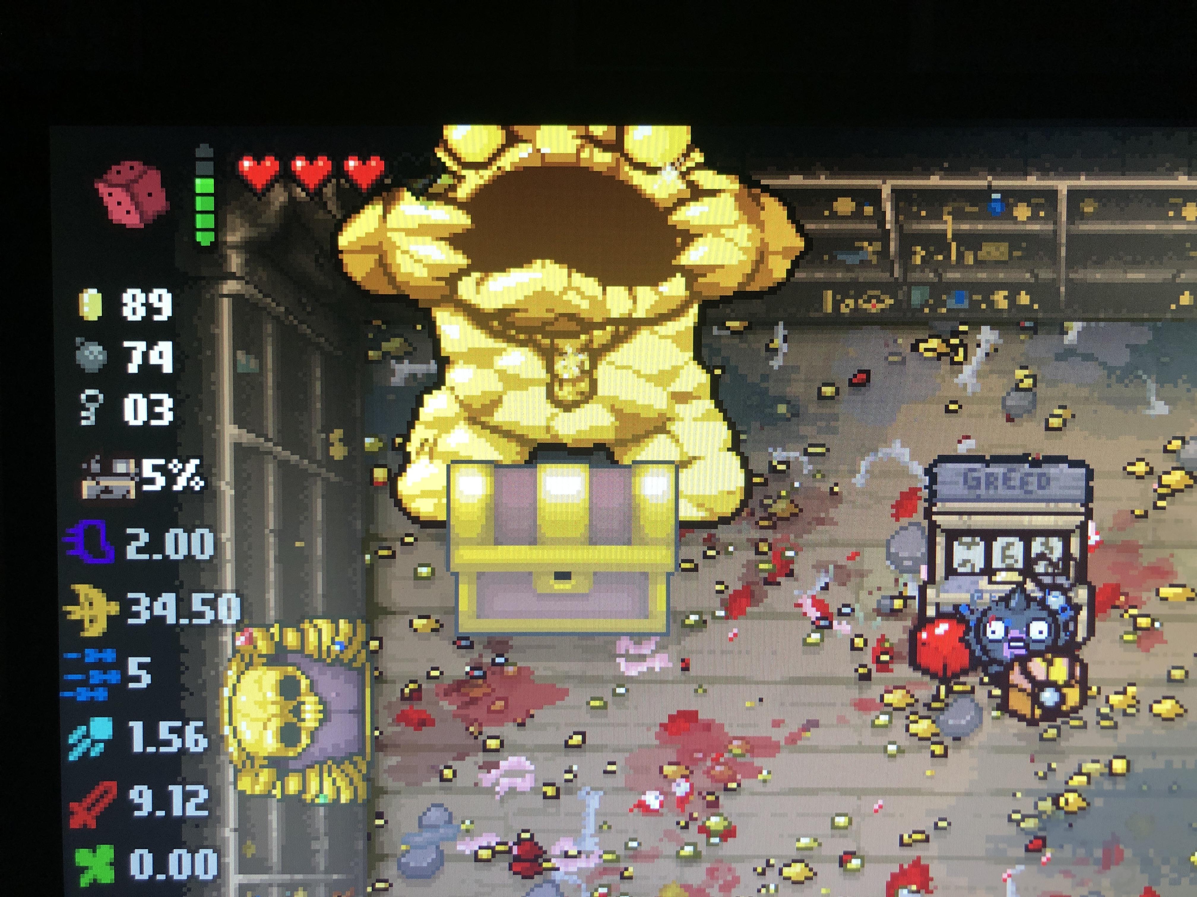 Fantastic, little chest drops a 2 of diamonds and it clogs after 3