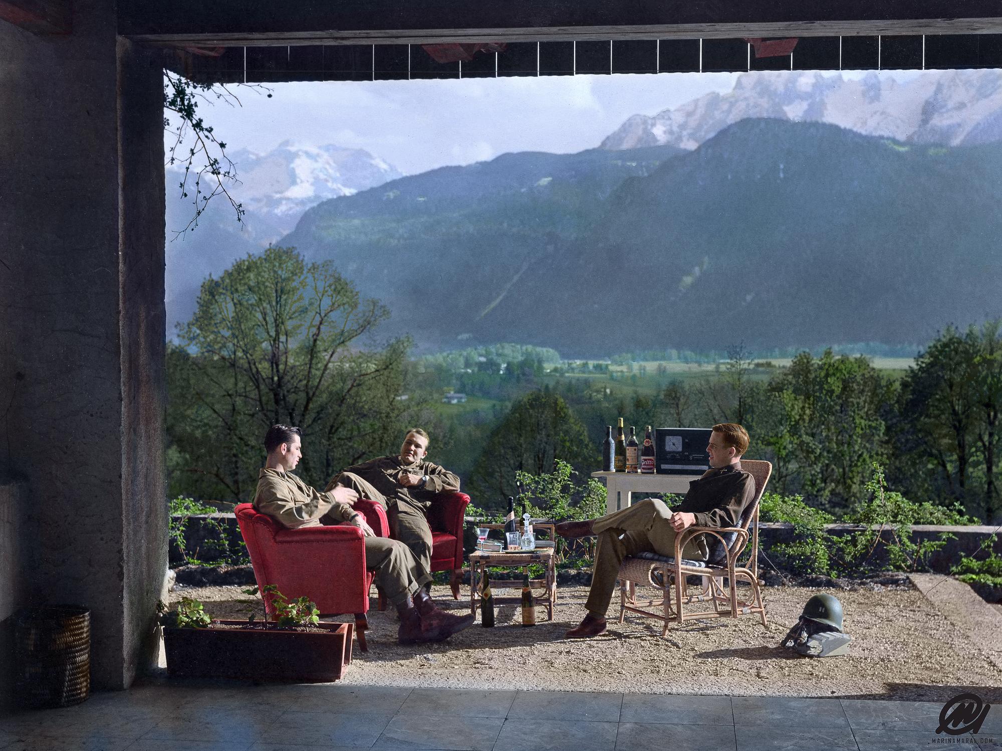 Paratroopers of Easy Company (Band of Brothers), at Berghof (Adolf
