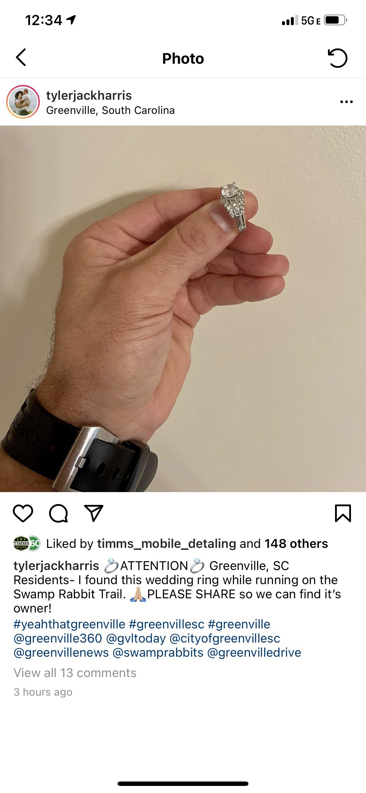 Found Engagement ring on SRT r/greenville