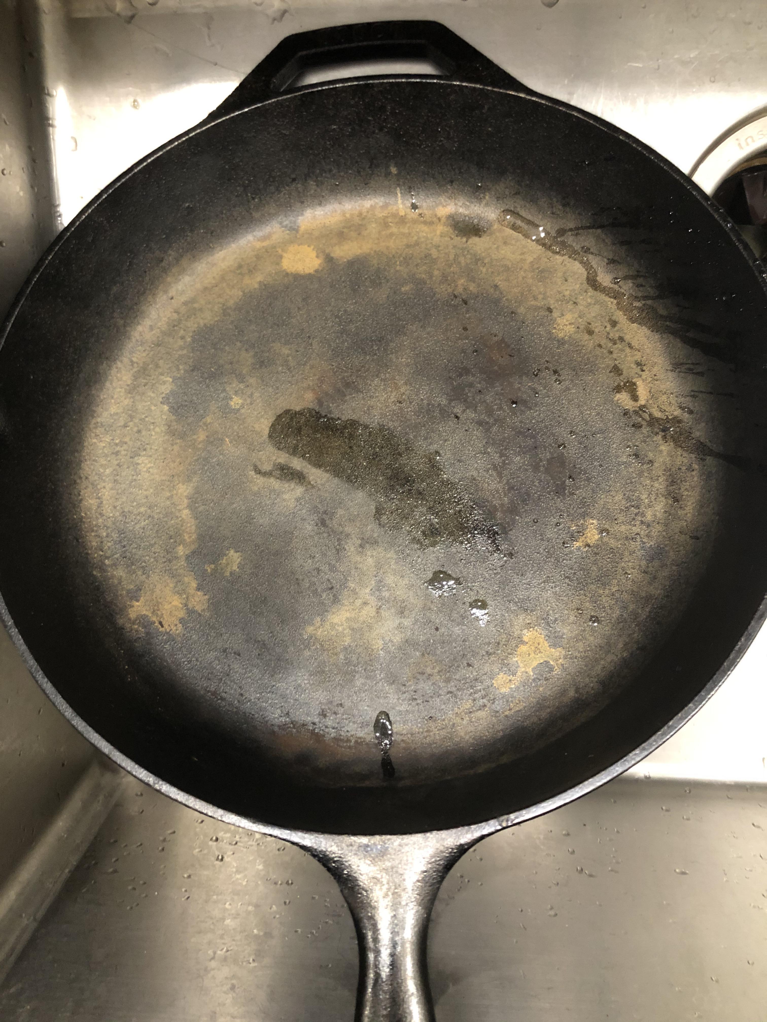Ruined?? New to cast iron ownership and scrubbed tough stuck on food