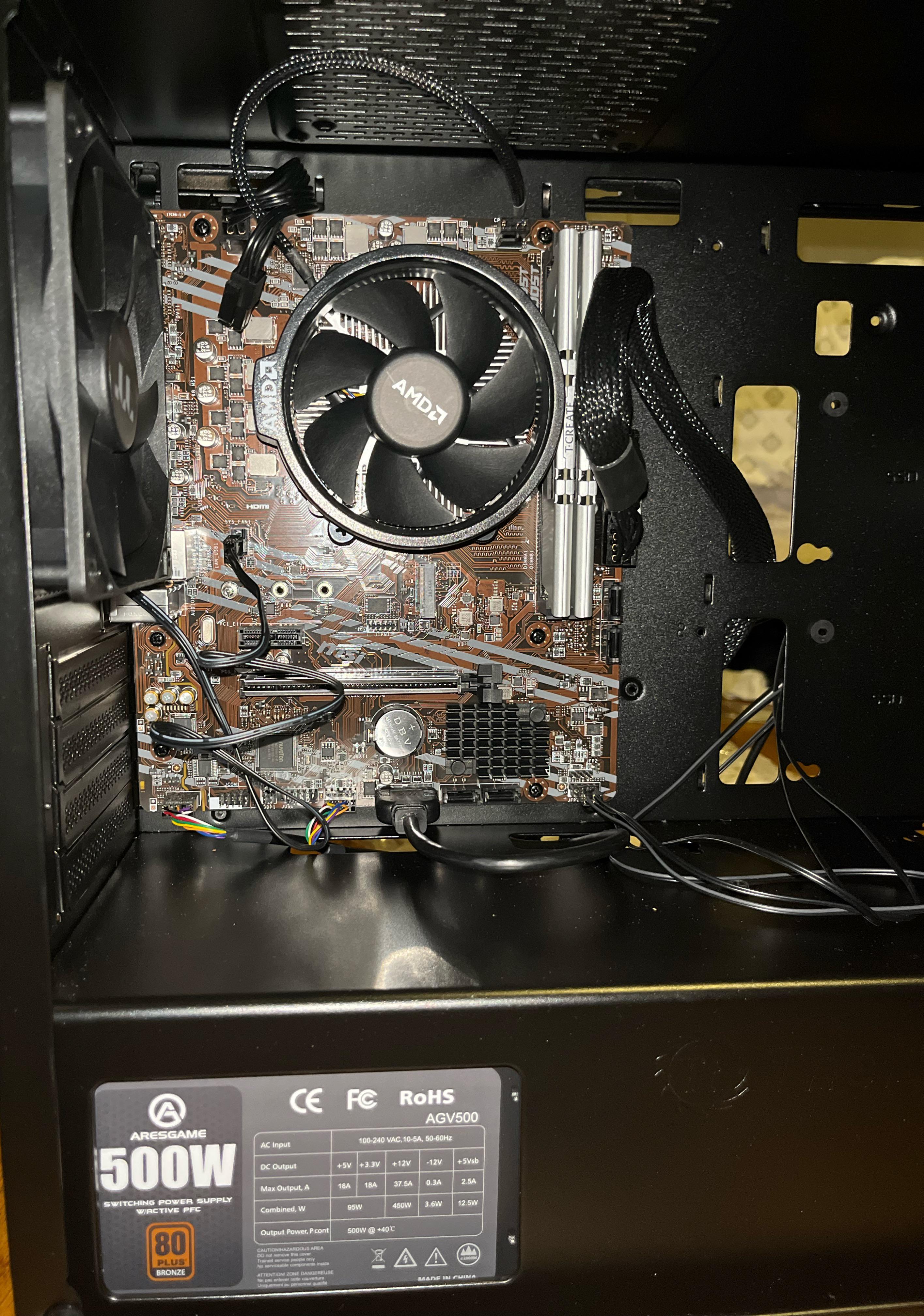 Built my first pc but it doesn’t power up followed the guide on Toasty