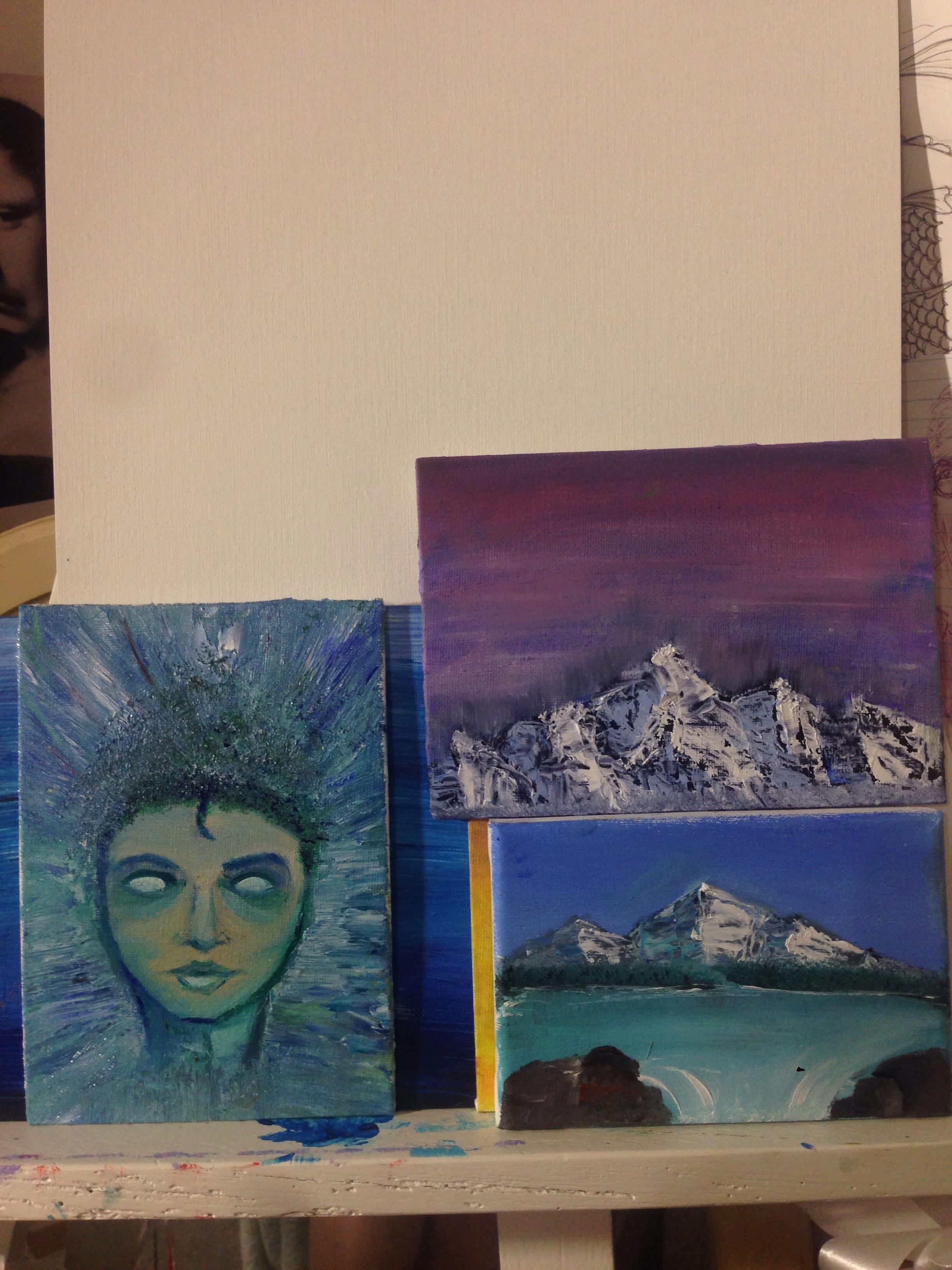 First oil paintings ever! Feedback greatly appreciated. r/painting