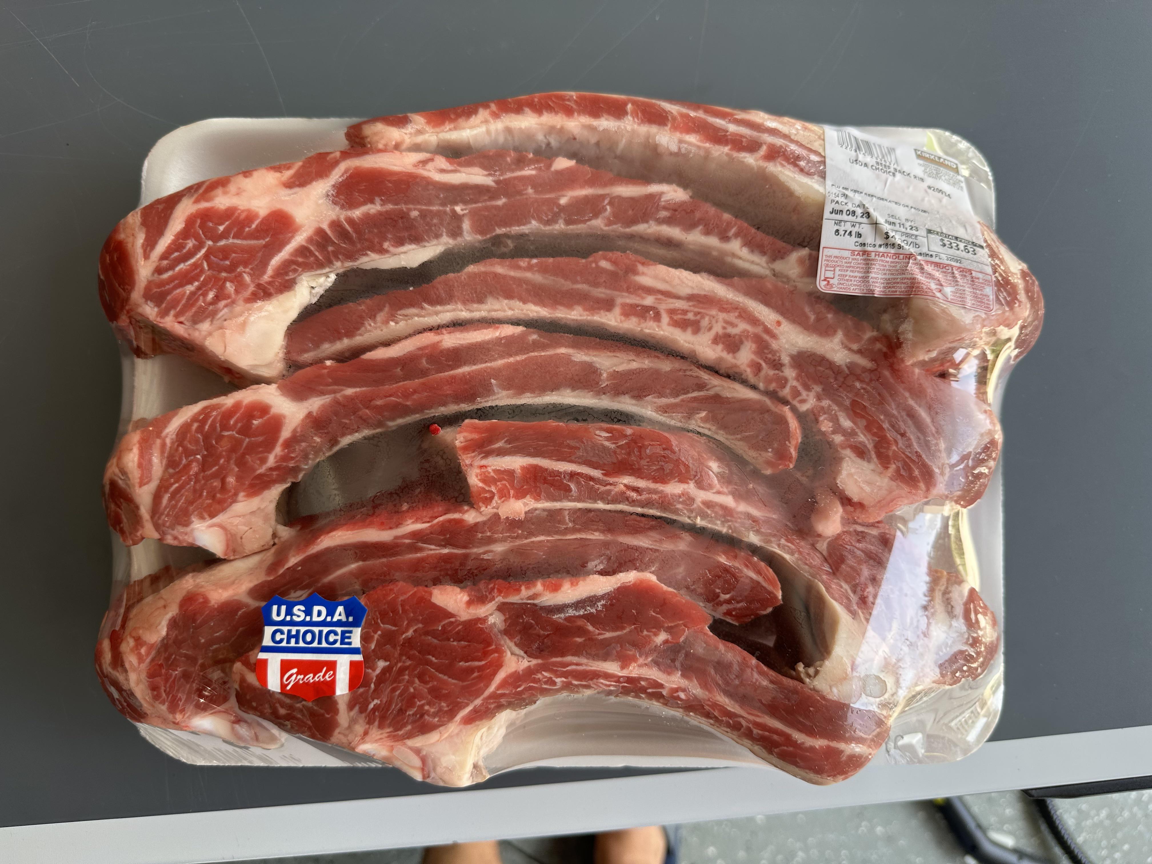 Costco Beef Back Ribs r/smoking