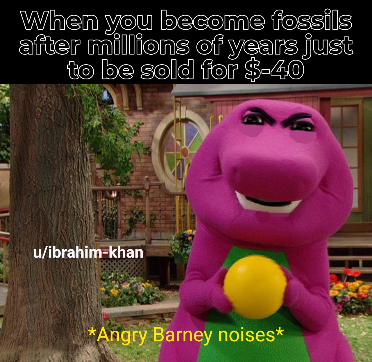 Barney is a dinosaur from our imagination memes
