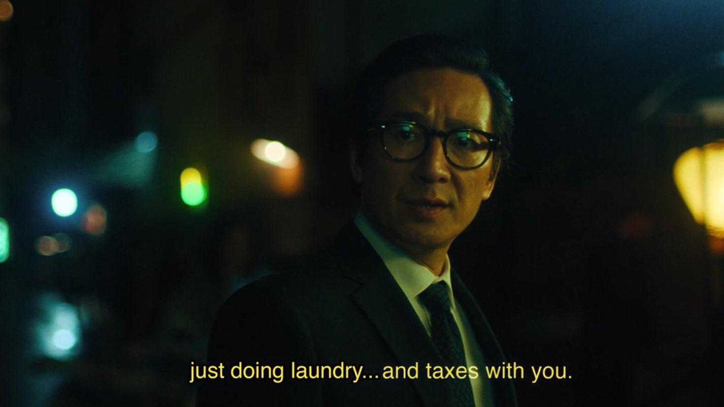 In “Everything Everywhere All At Once” (2022), when Waymond Wang says