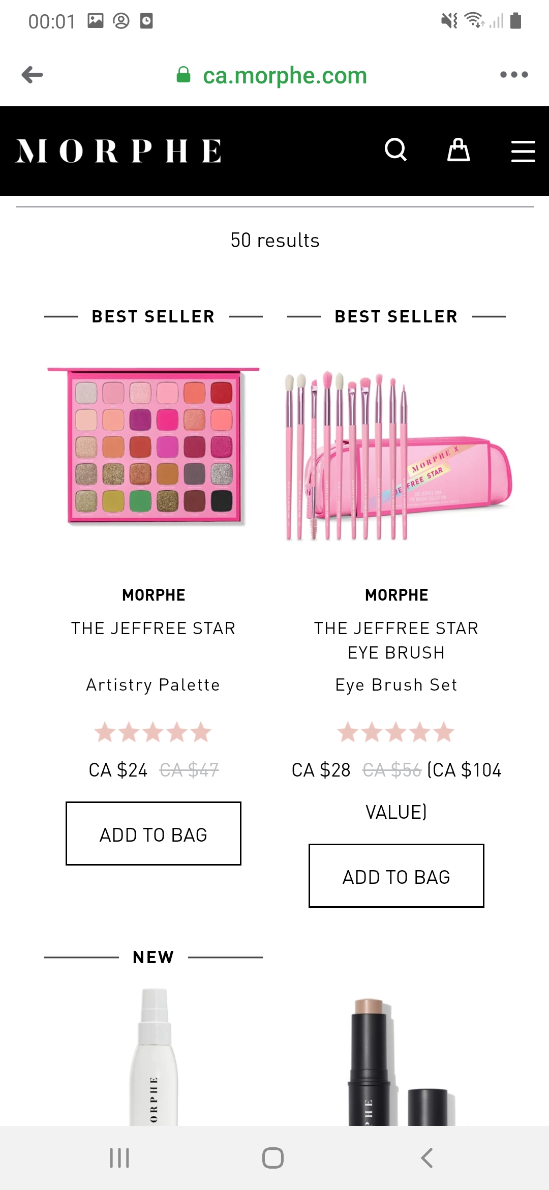 Jeffree Star on discount on Morphe website. r/MakeupAddictionCanada