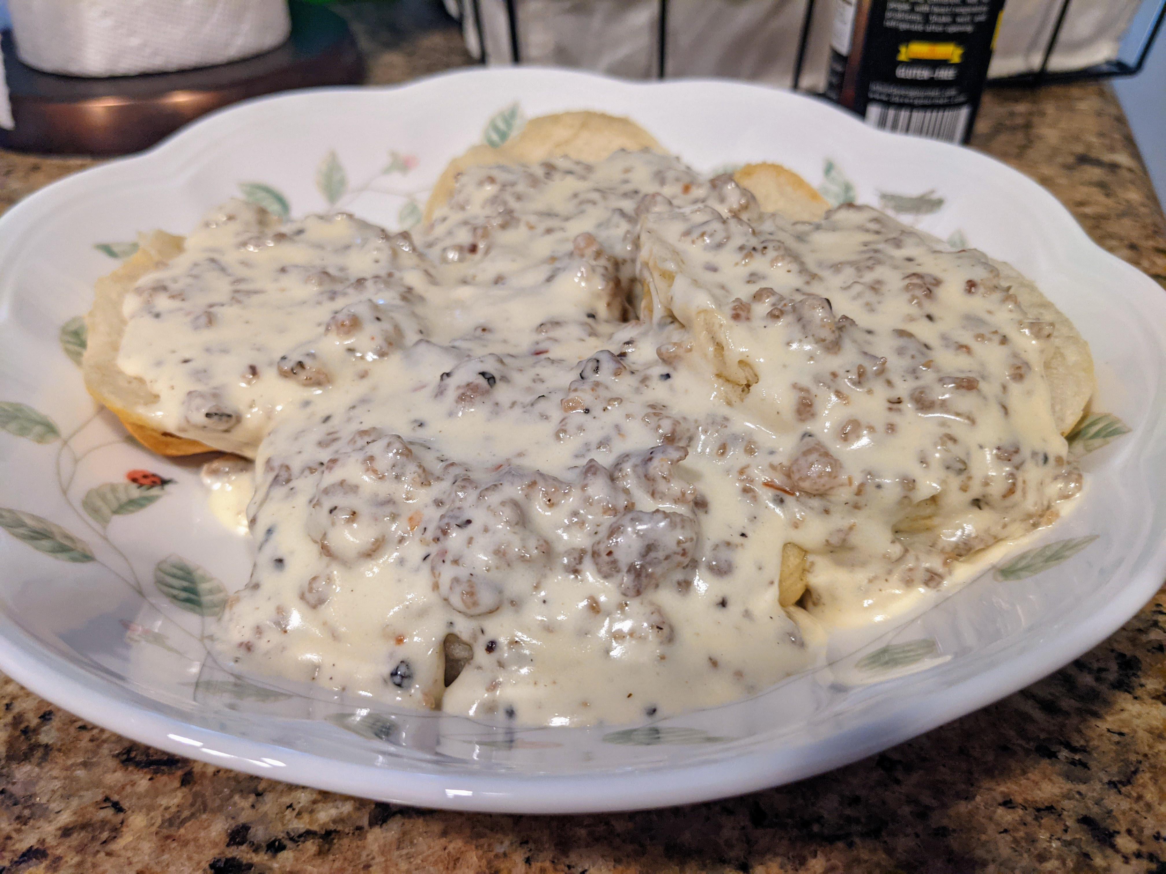 Kenji's biscuits and gravy r/seriouseats