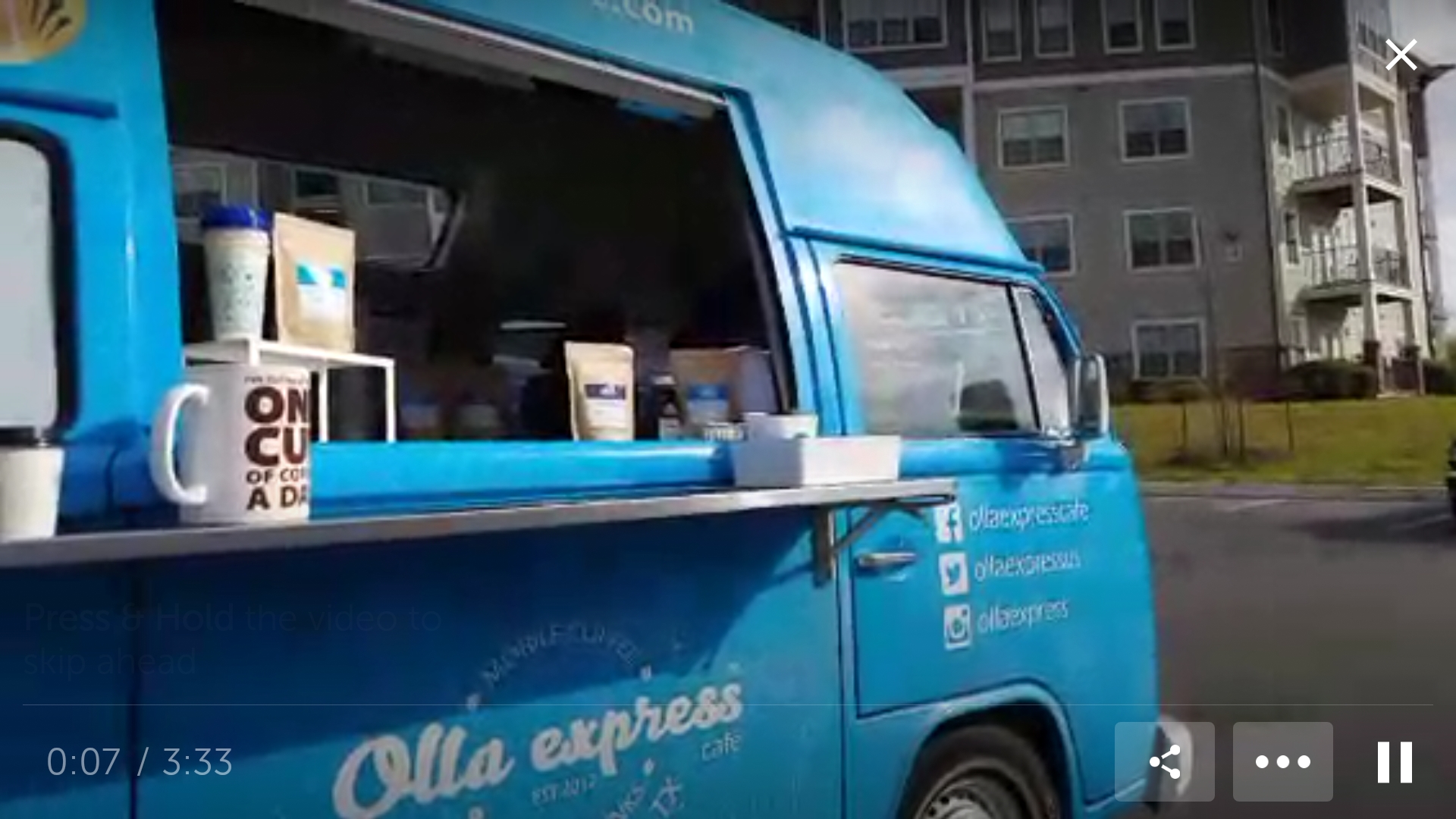 Another great Coffee Truck in San Antonio, Texas is Olla Cafe Express