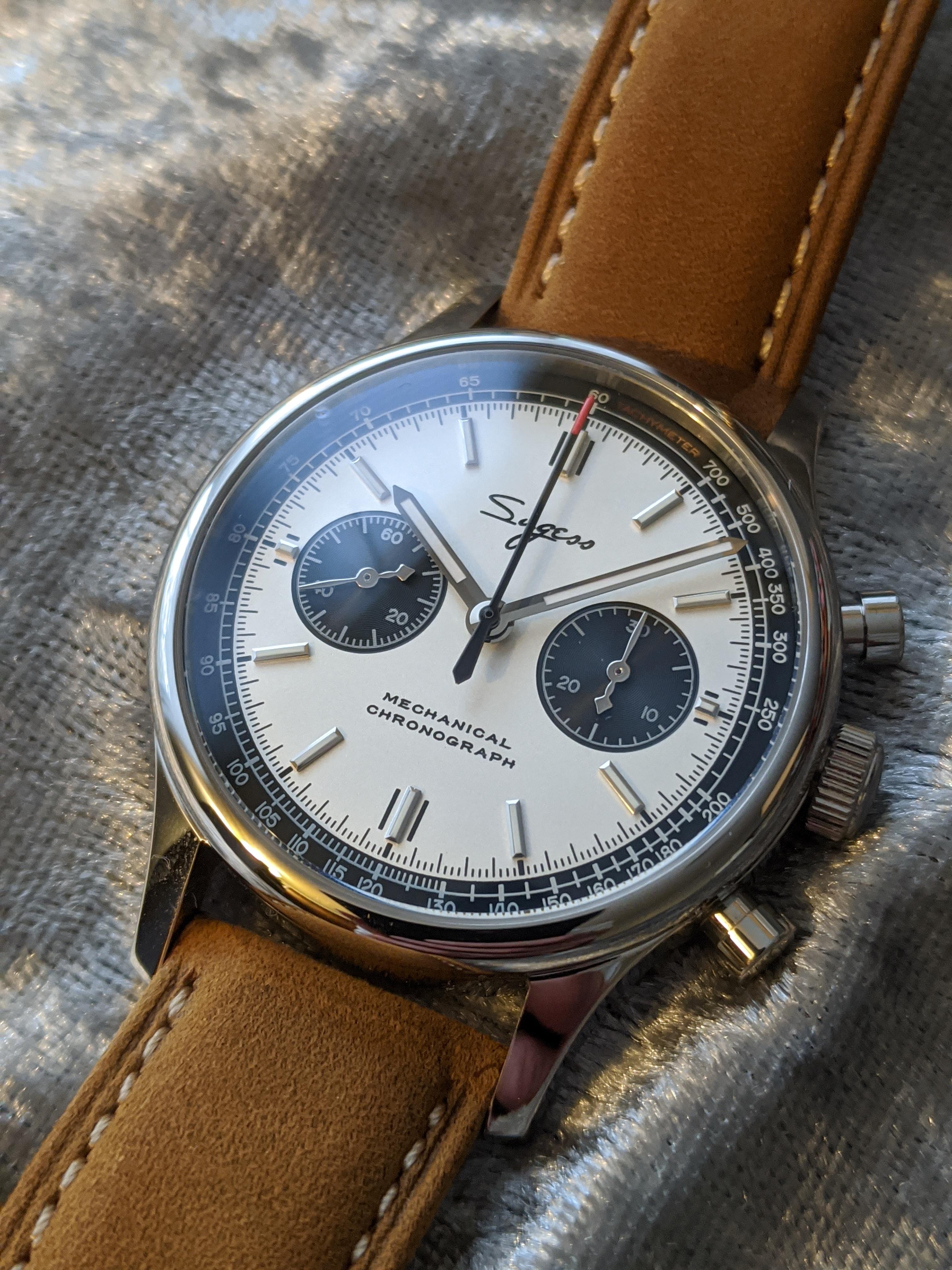 [WTS] Sugess Mechanical Chrono Heritage V3 ST1900 based Panda Dial