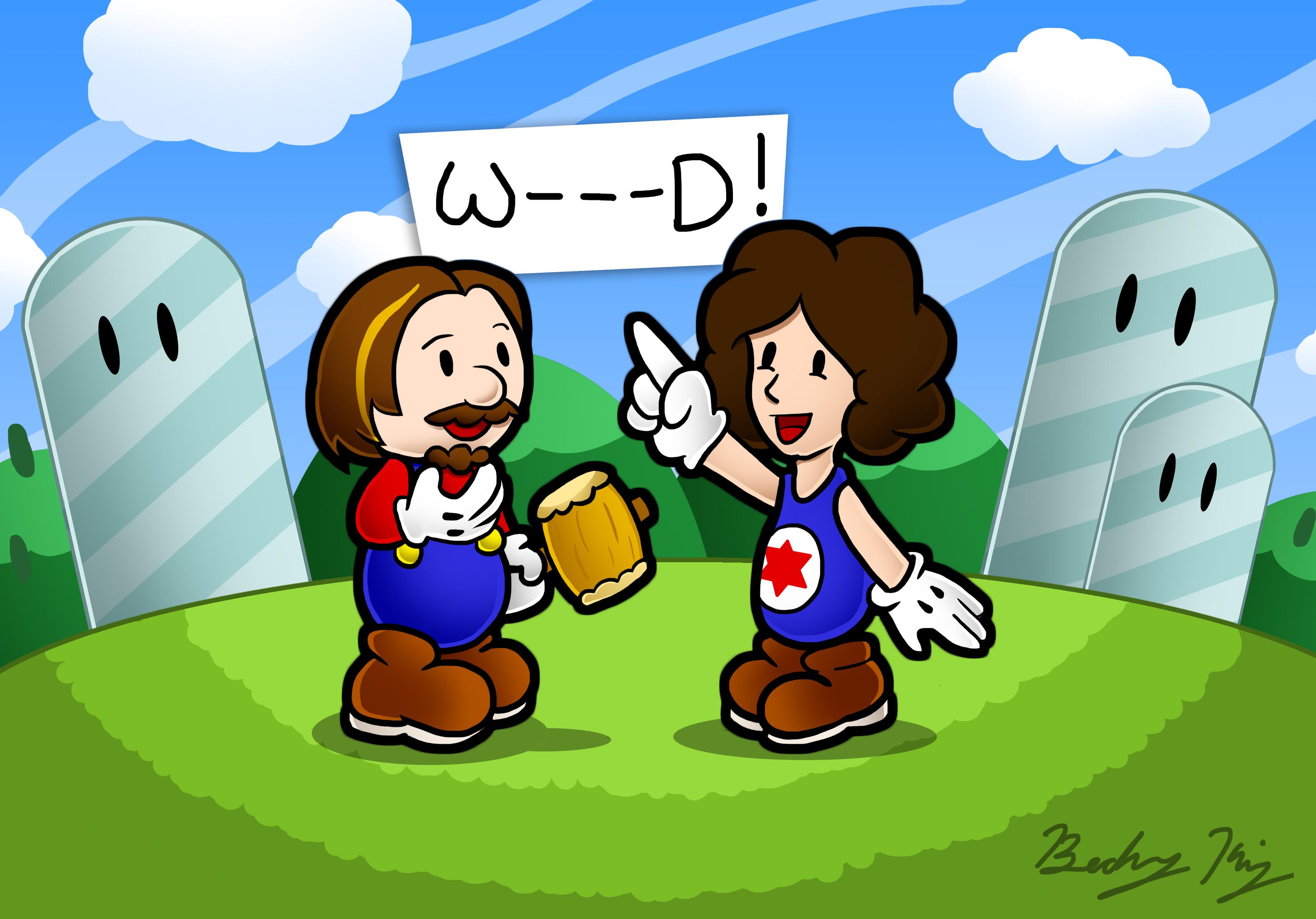 I had fun making this. Paper Mario Grumps! [Art] r/gamegrumps