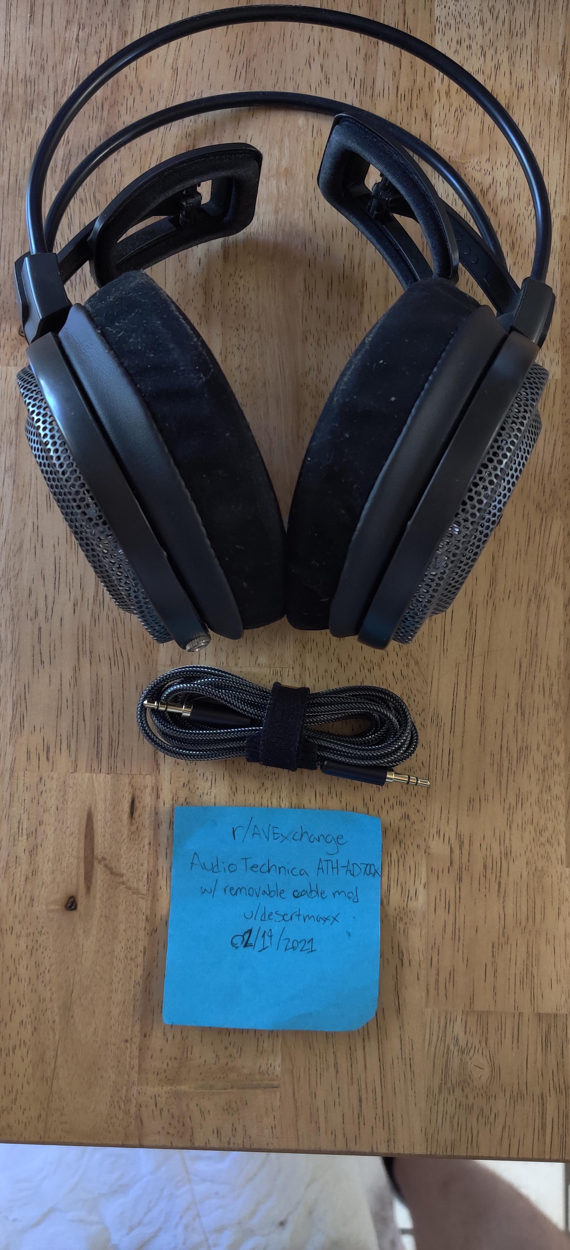 [WTS] [USACA] [H] Audio Technica ATHAD700X w/ removable cable mod [W