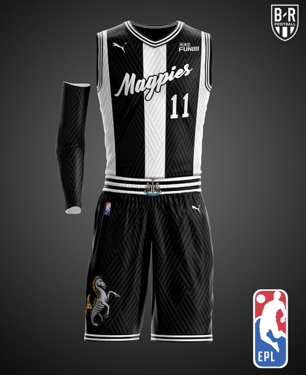 Newcastle’s NBA jersey concept by Bleacher Report r/NUFC