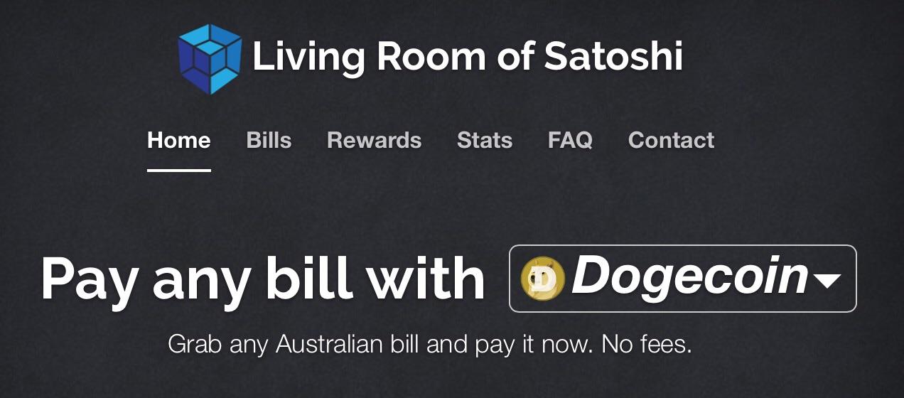 Now you can pay any Australian bill with Dogecoin at Living Room of