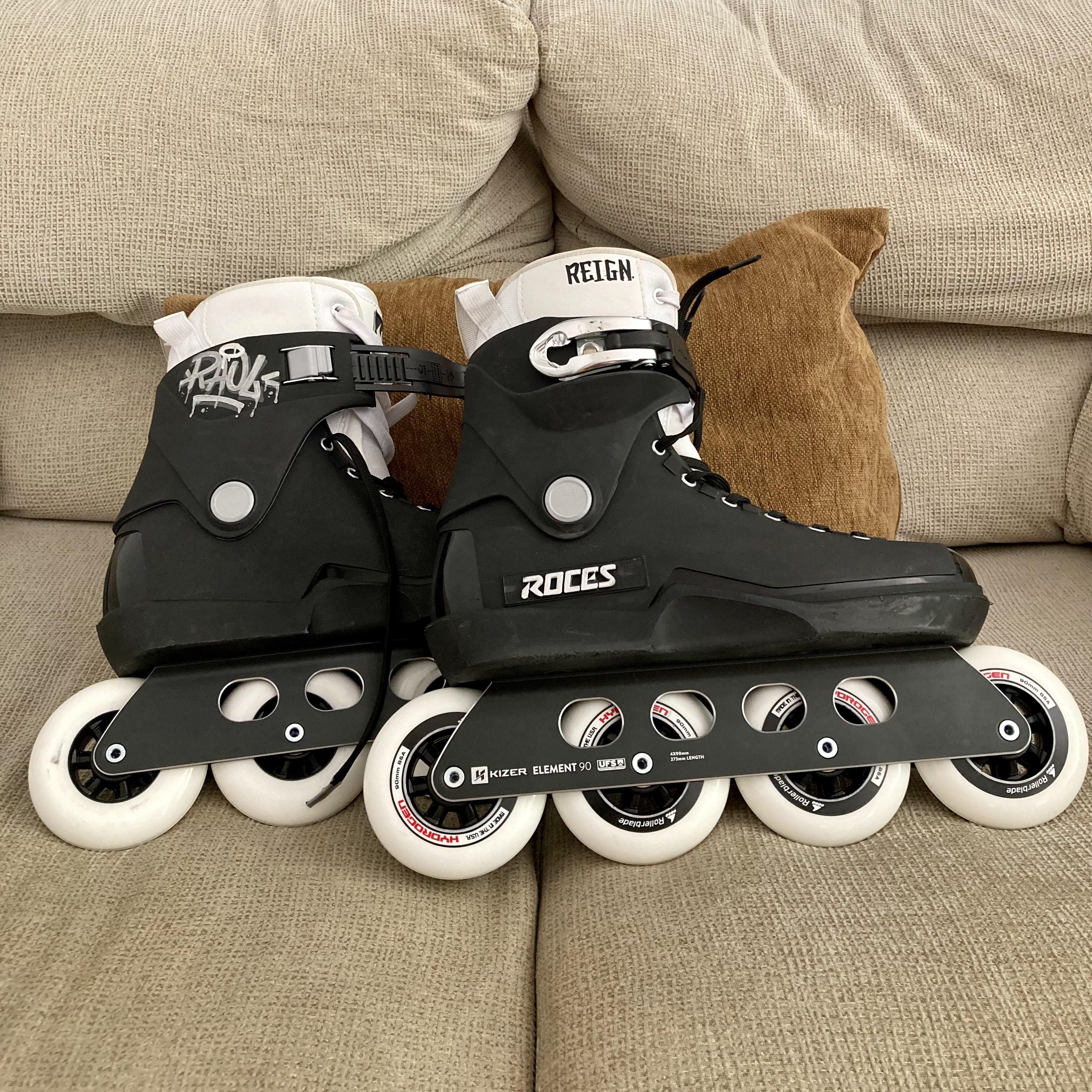 My perfect big wheels setup!!🤘🖤⚡️ ️ Roces m12 UFS (DIY Lo cuff😉), Kizer