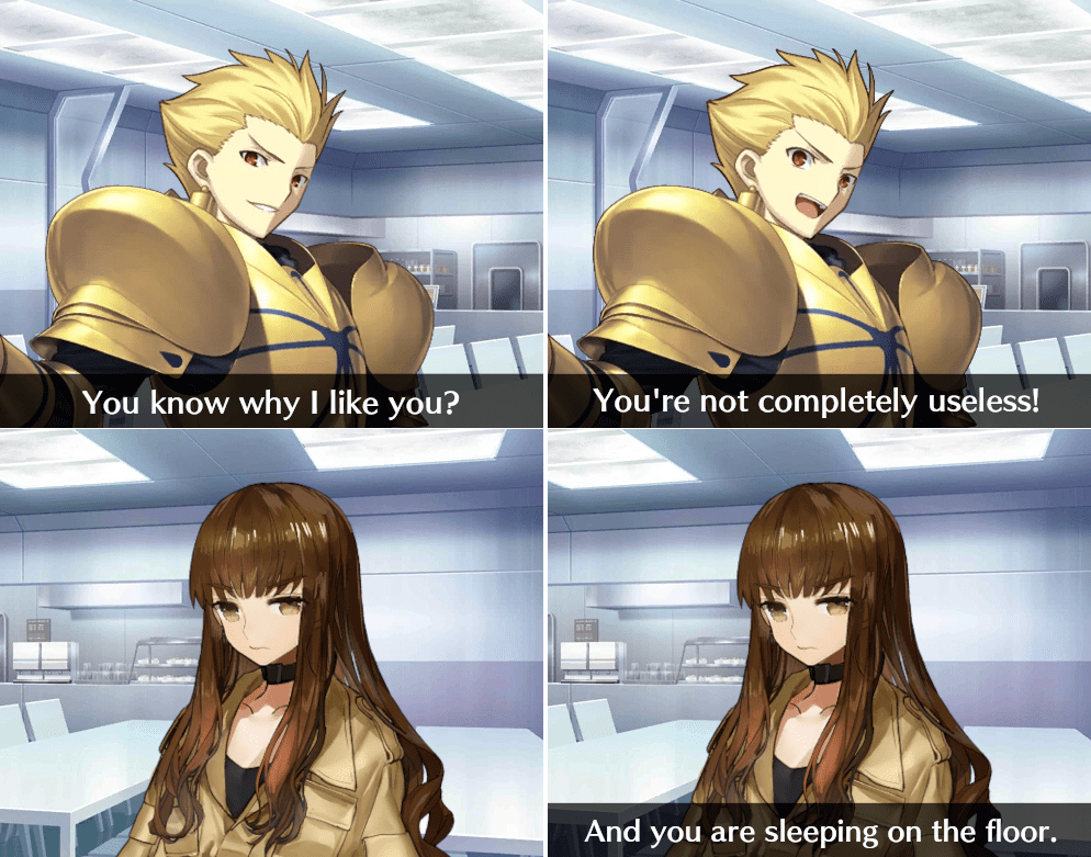 Gilgamesh tries flirting r/grandorder