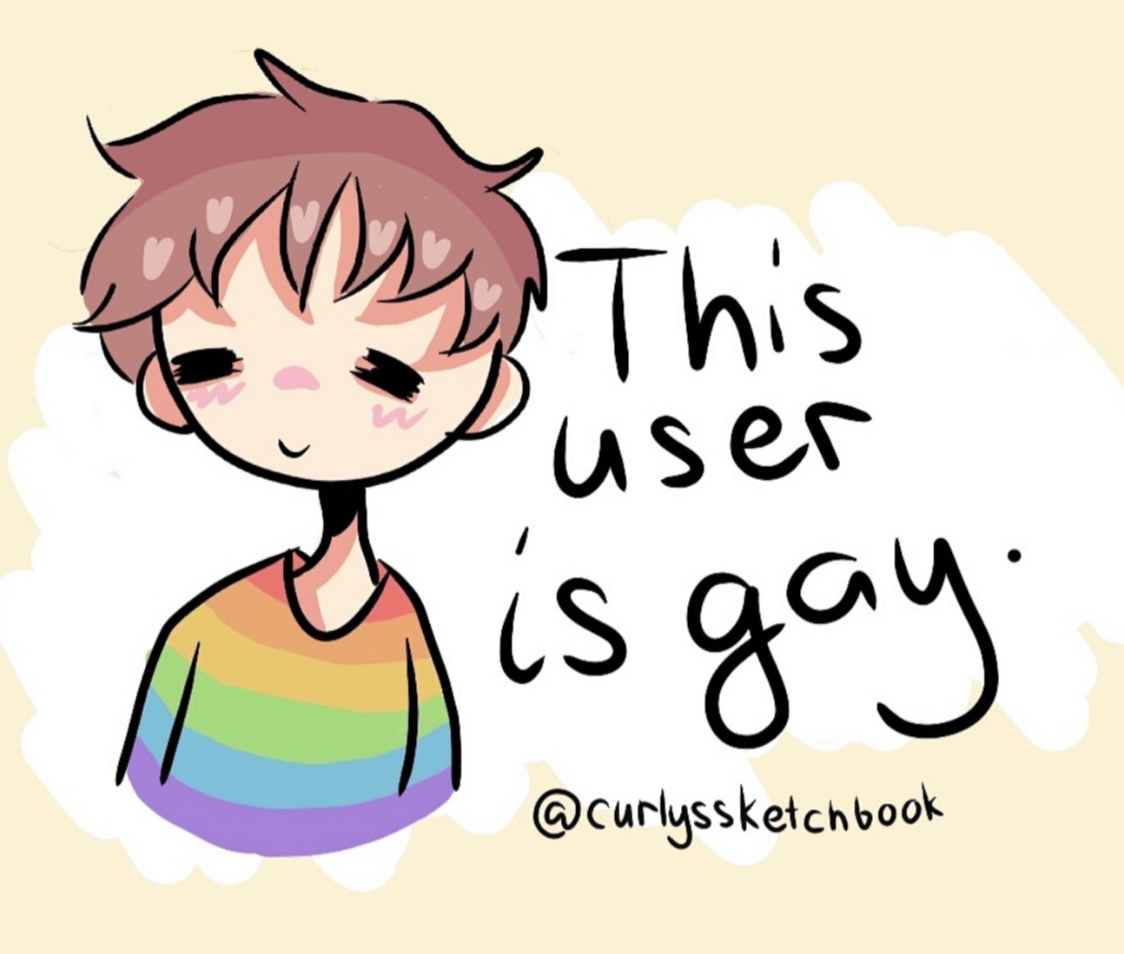 Cute Drawing by curlyssketchbook r/gay