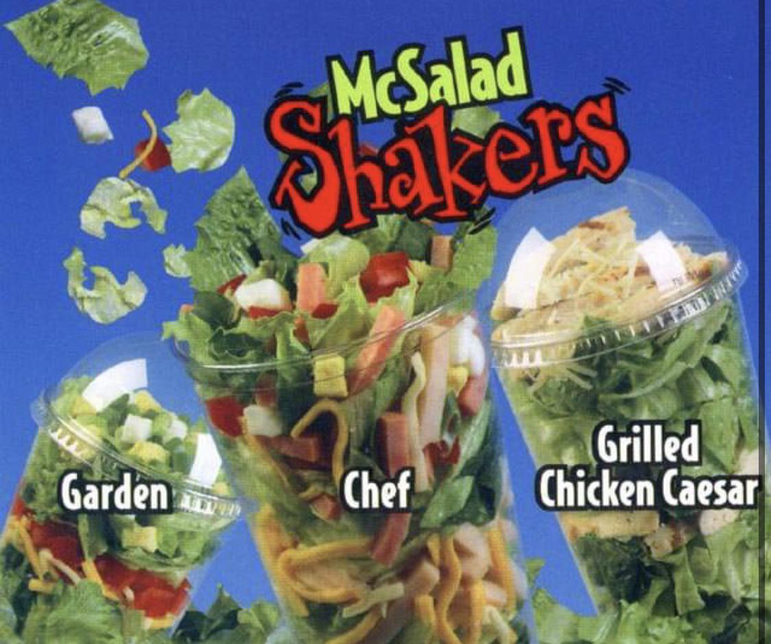 I think McDonald’s needs to bring back the Mcsalad shaker. r/nostalgia
