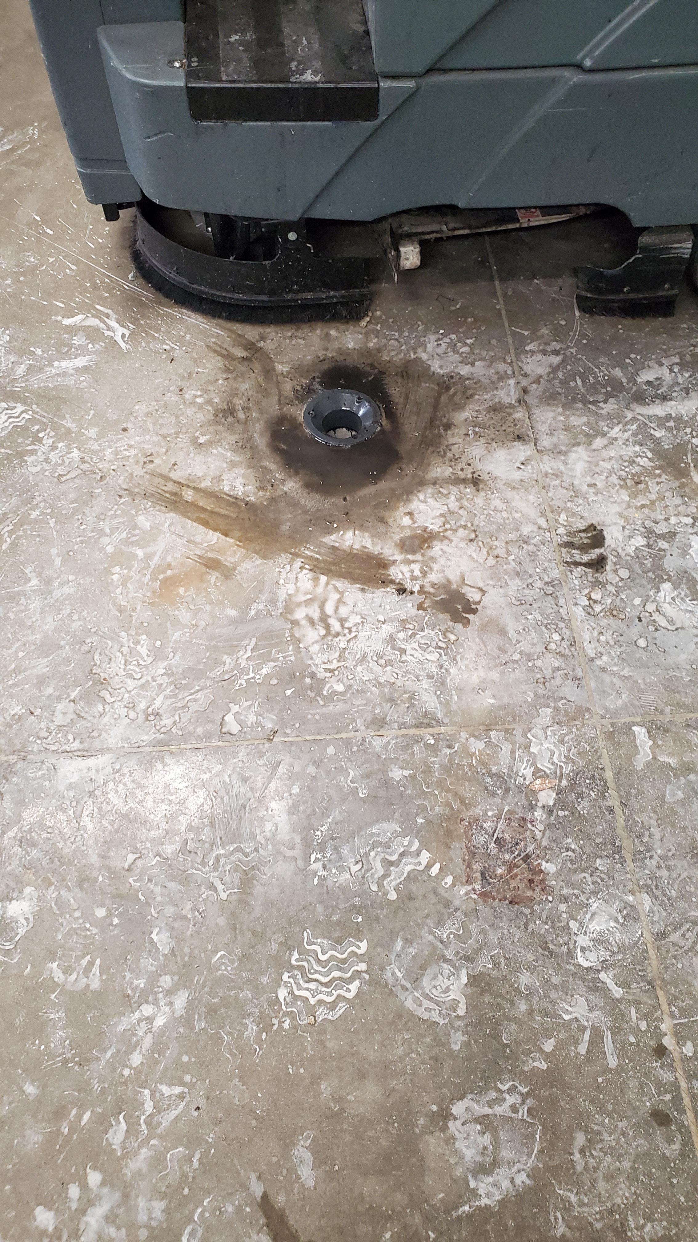 Some idiot tried to fix a clogged sewer with bleach. Now the hole back