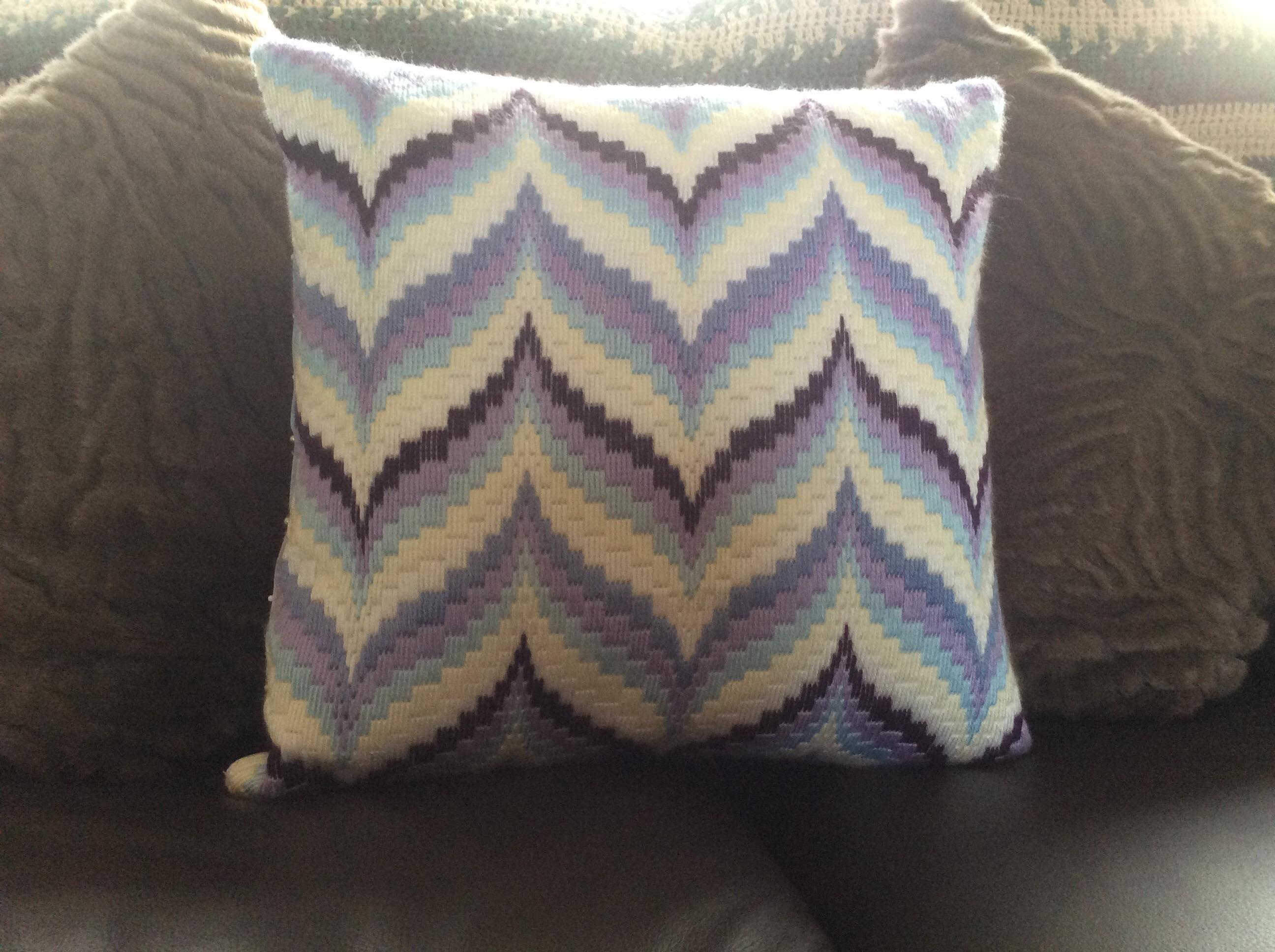 Tapestry Cushion (only took me a few years!) [No pattern] r/sewing