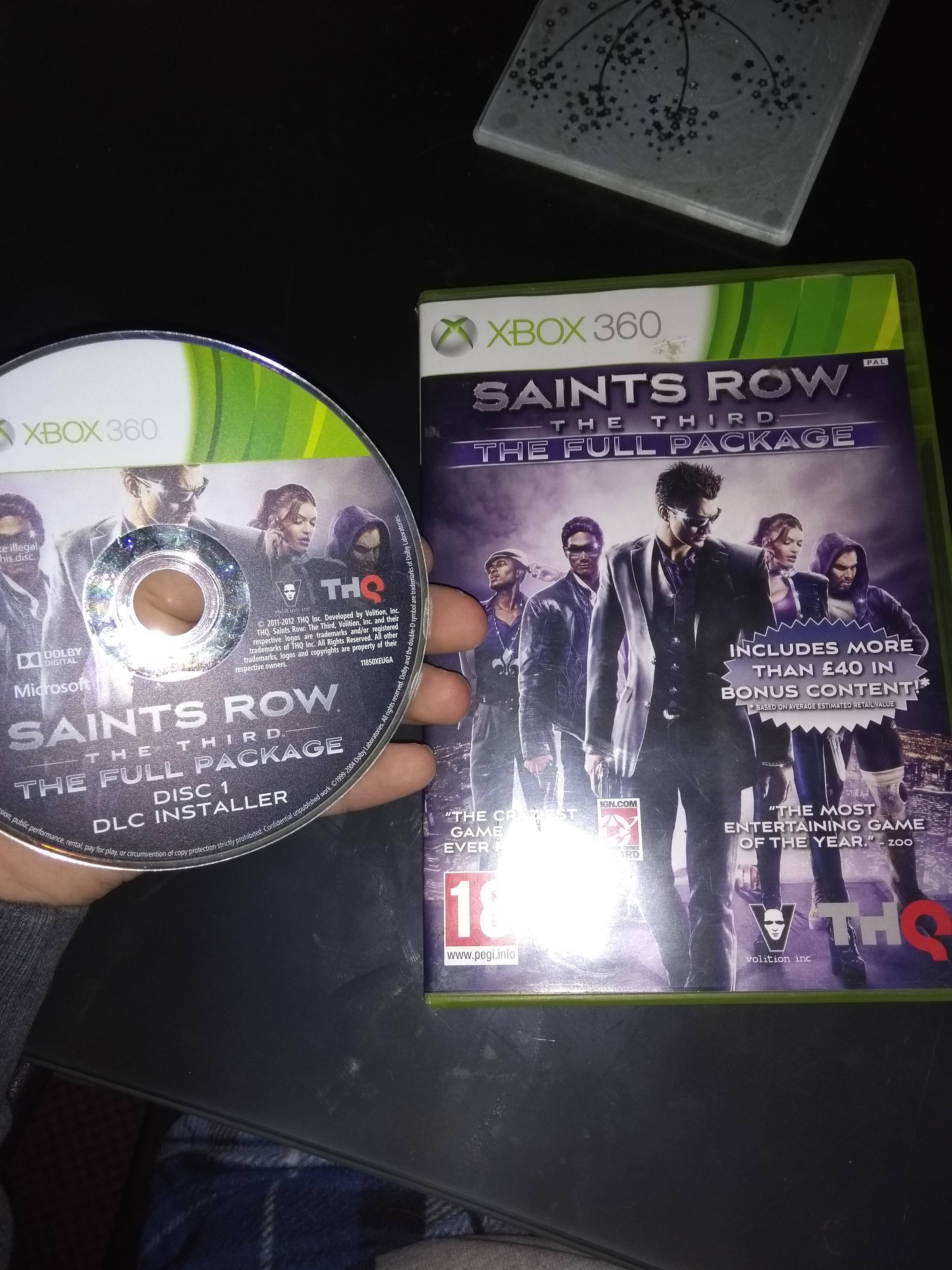 I have this version of SR3 for Xbox 360 but when I try to use the dlc disc to get all the dlc's