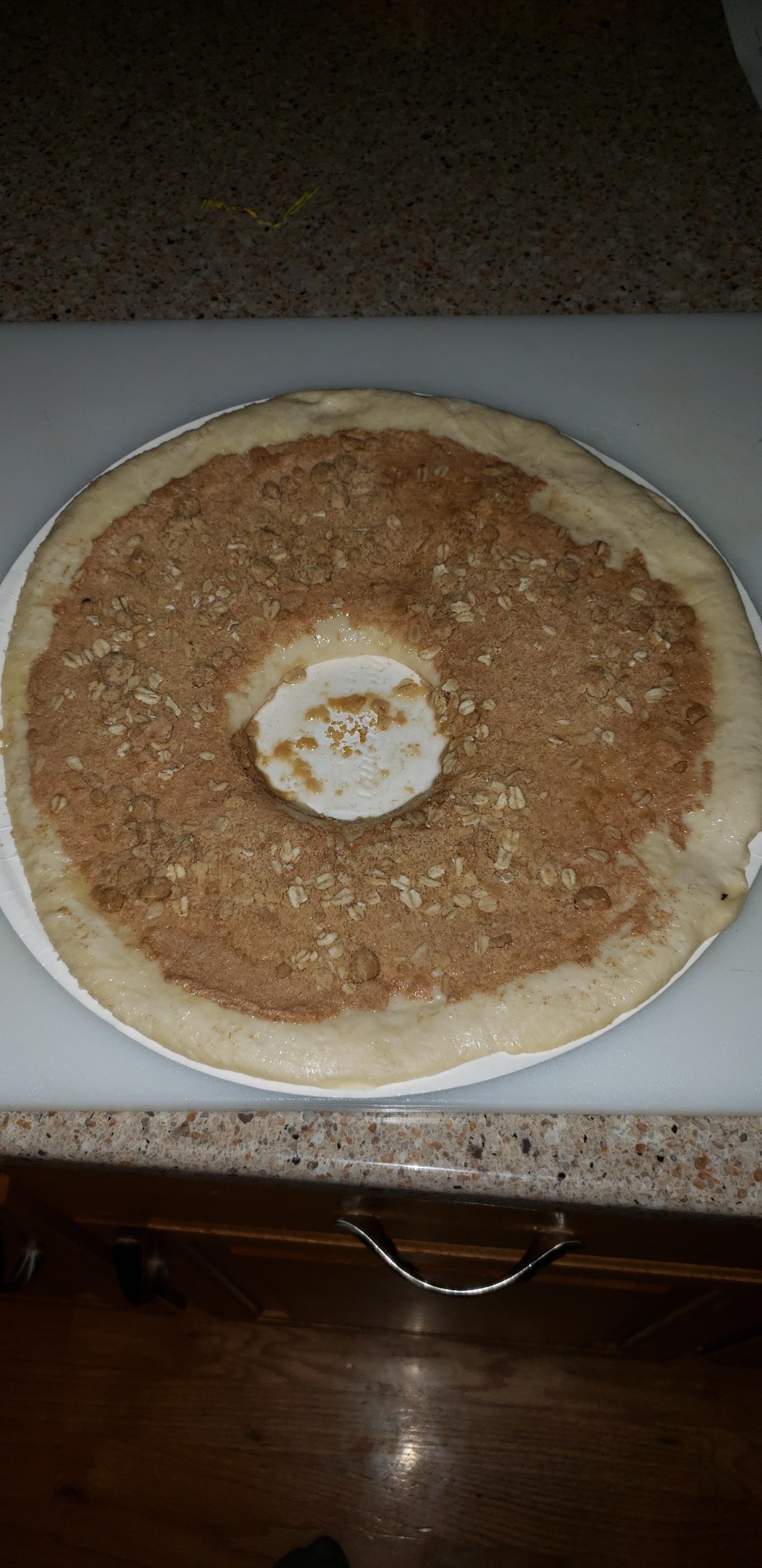 Offcentering of the circle in a cinnamon pizza...icky r/oddlyunsatisfying