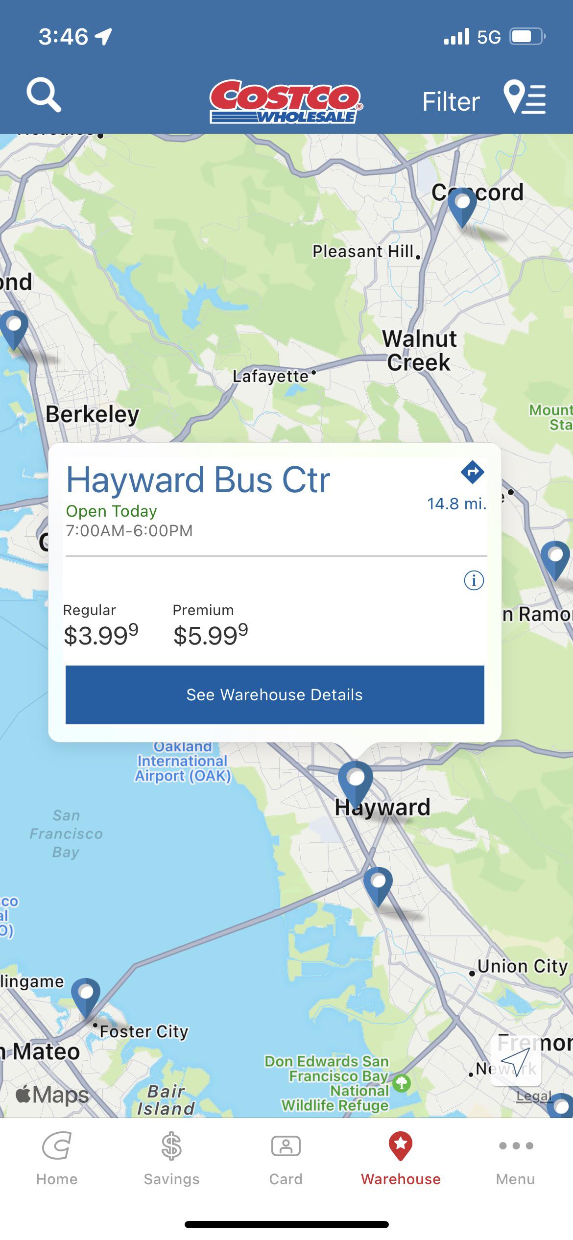 Hayward Business Center Gas Prices r/Costco