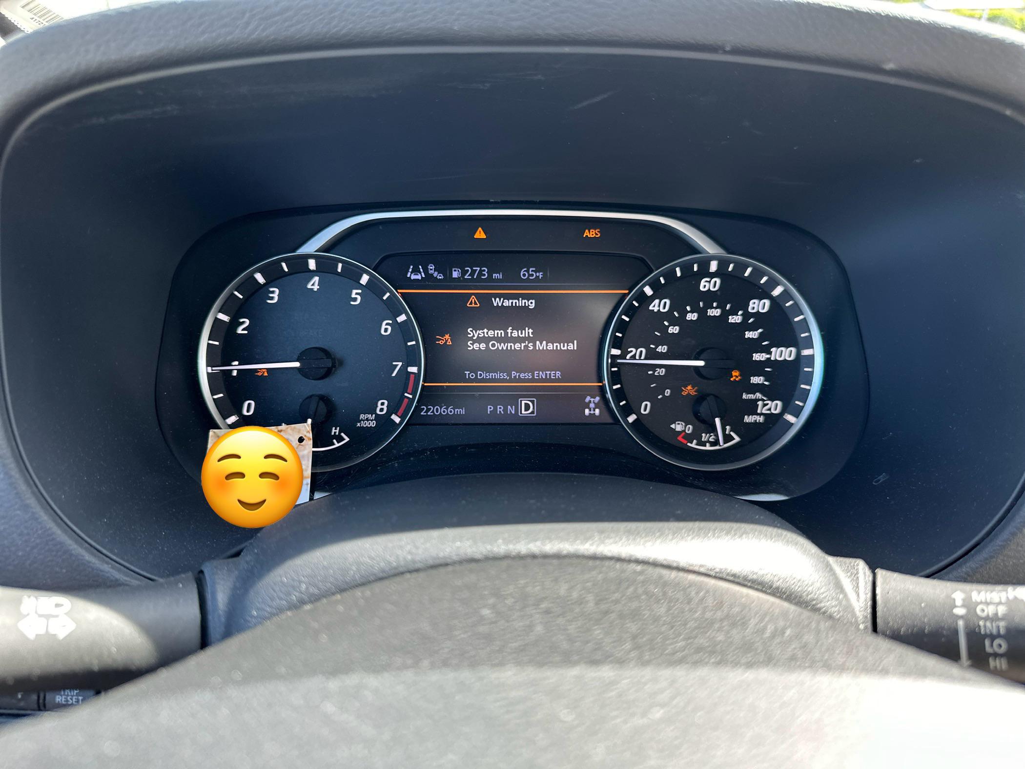 Frontier System Fault : r/nissanfrontier