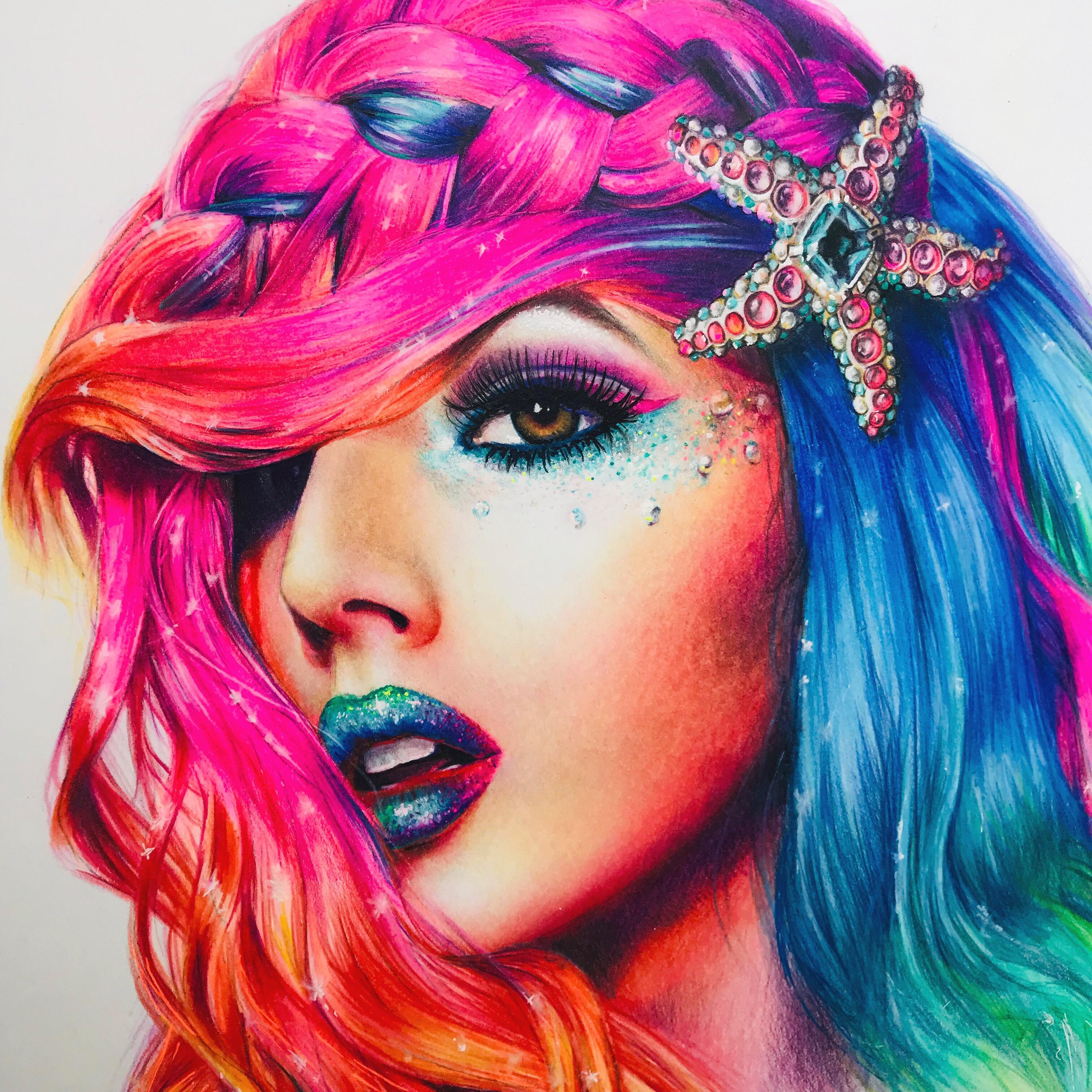 What should I title my colored pencil drawing? I drew this with