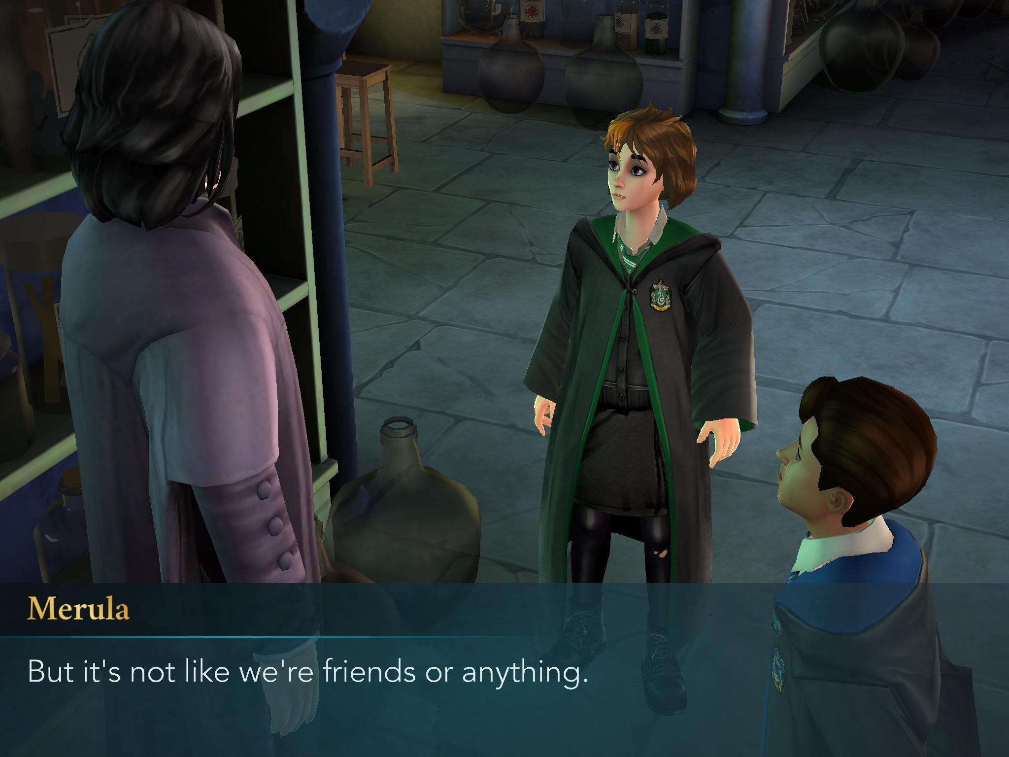 And some people say Merula isn’t a tsundere. 😂 r/HPHogwartsMystery