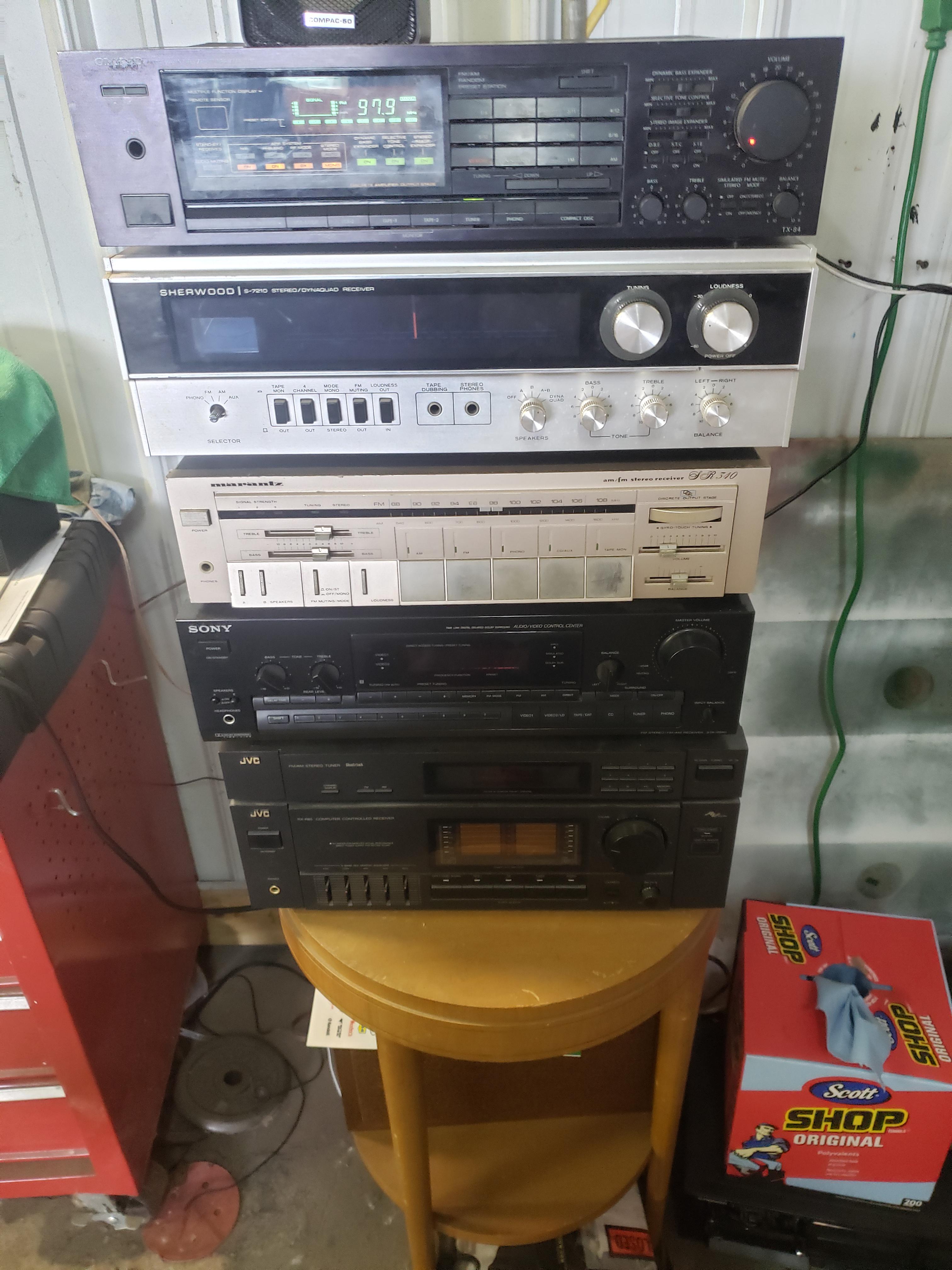 Garage sale finds. r/vintageaudio