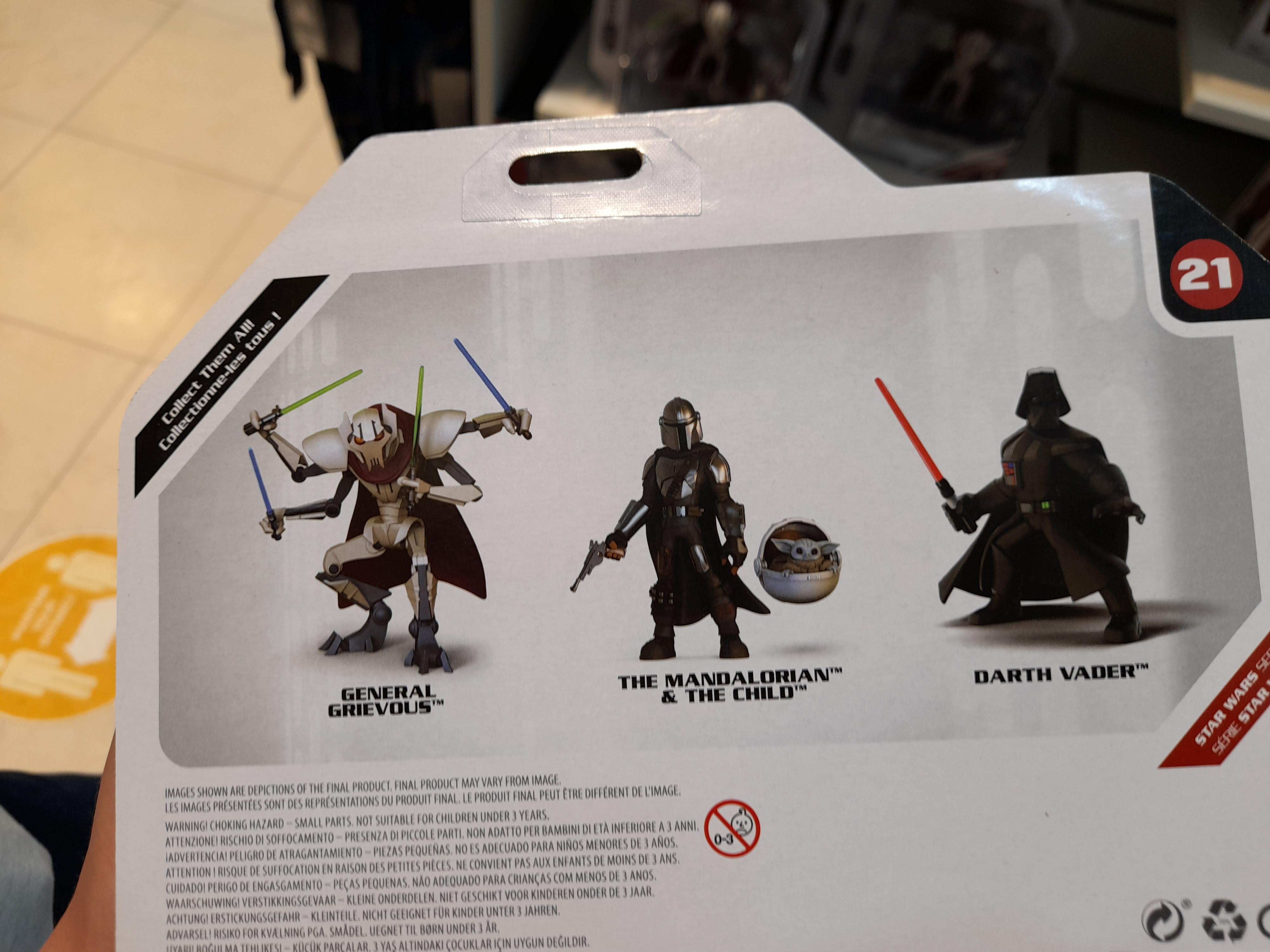 I went to a Disney shop yesterday and saw some Star Wars figures and I