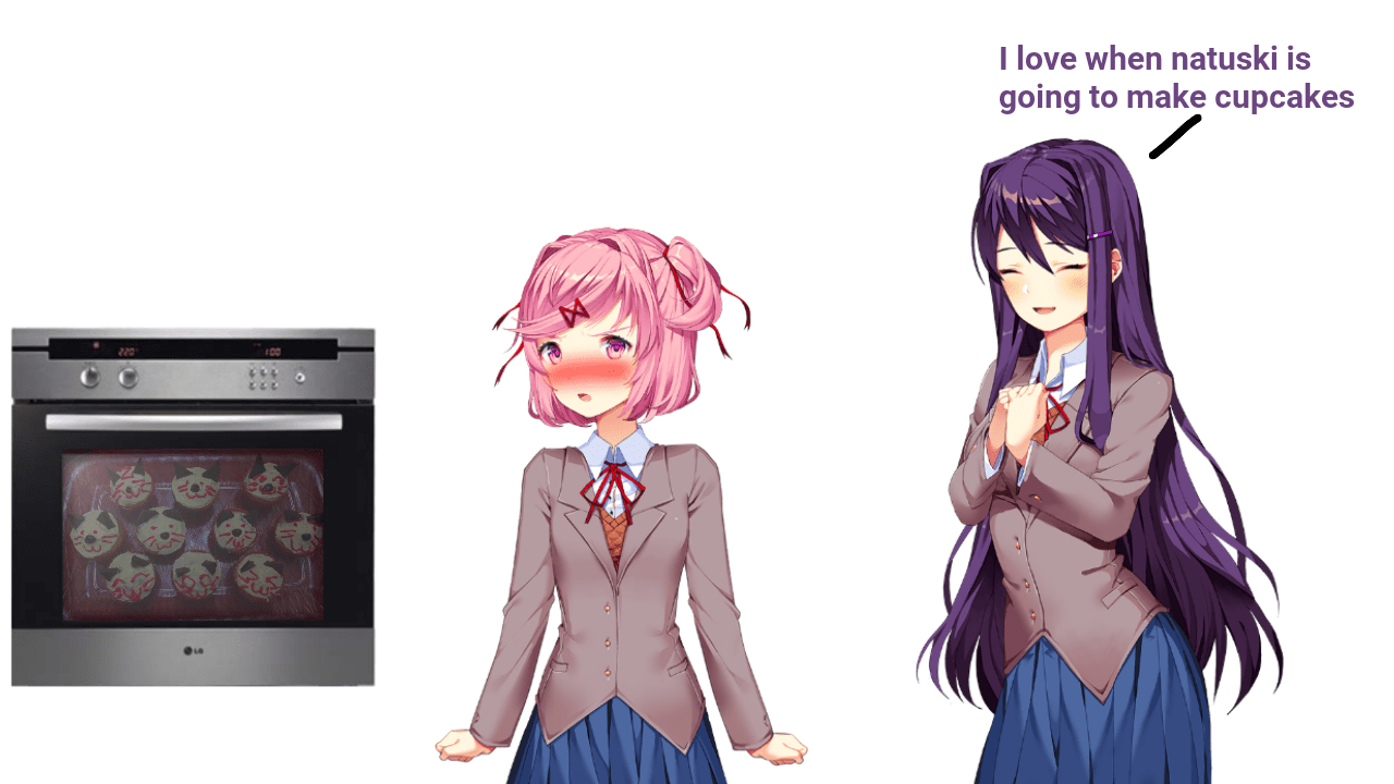 Yuri loves natuski cupcakes 💜💗 r/DDLC