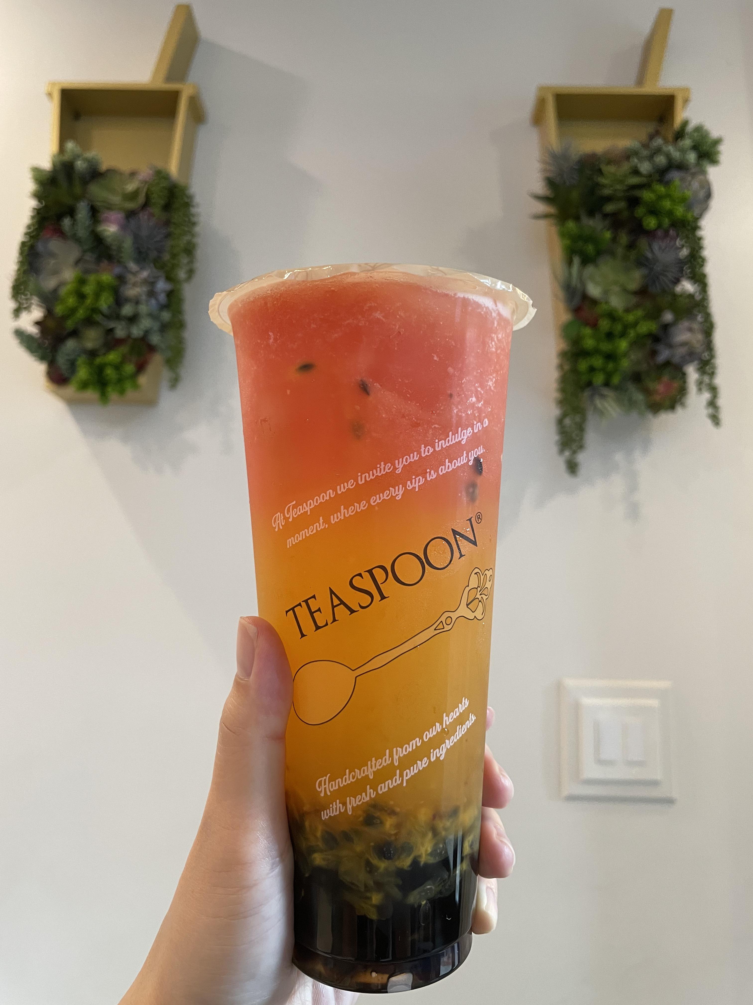 (Starbucks dupe boba fix) Venti Iced Matcha Green Tea Latte, add Brown