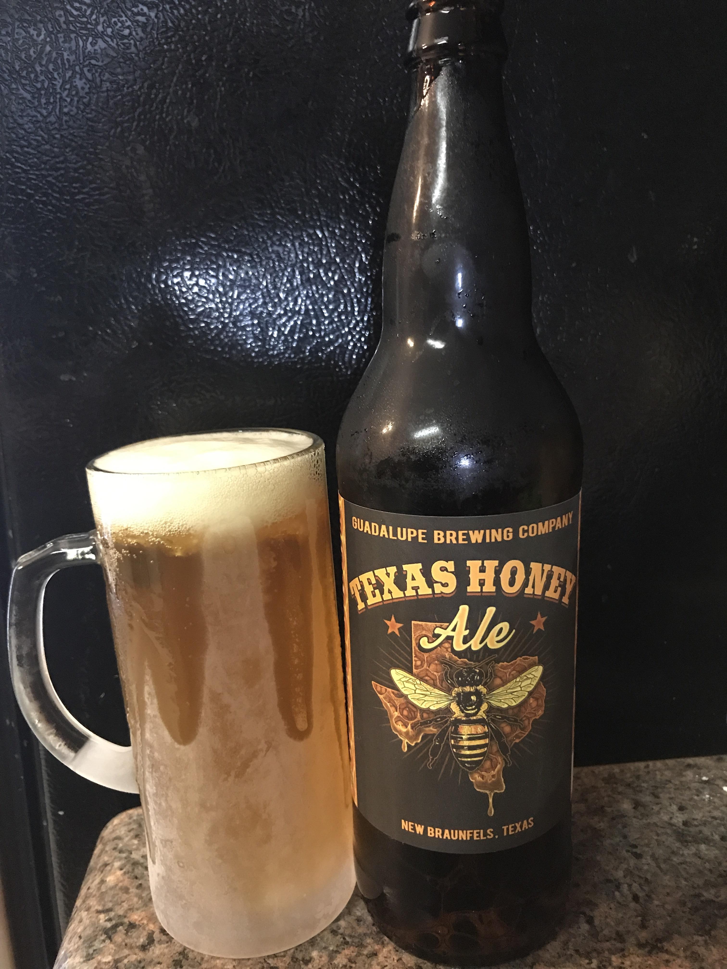 Texas Honey Ale Guadalupe Brewing Company, New Braunfels, TX r