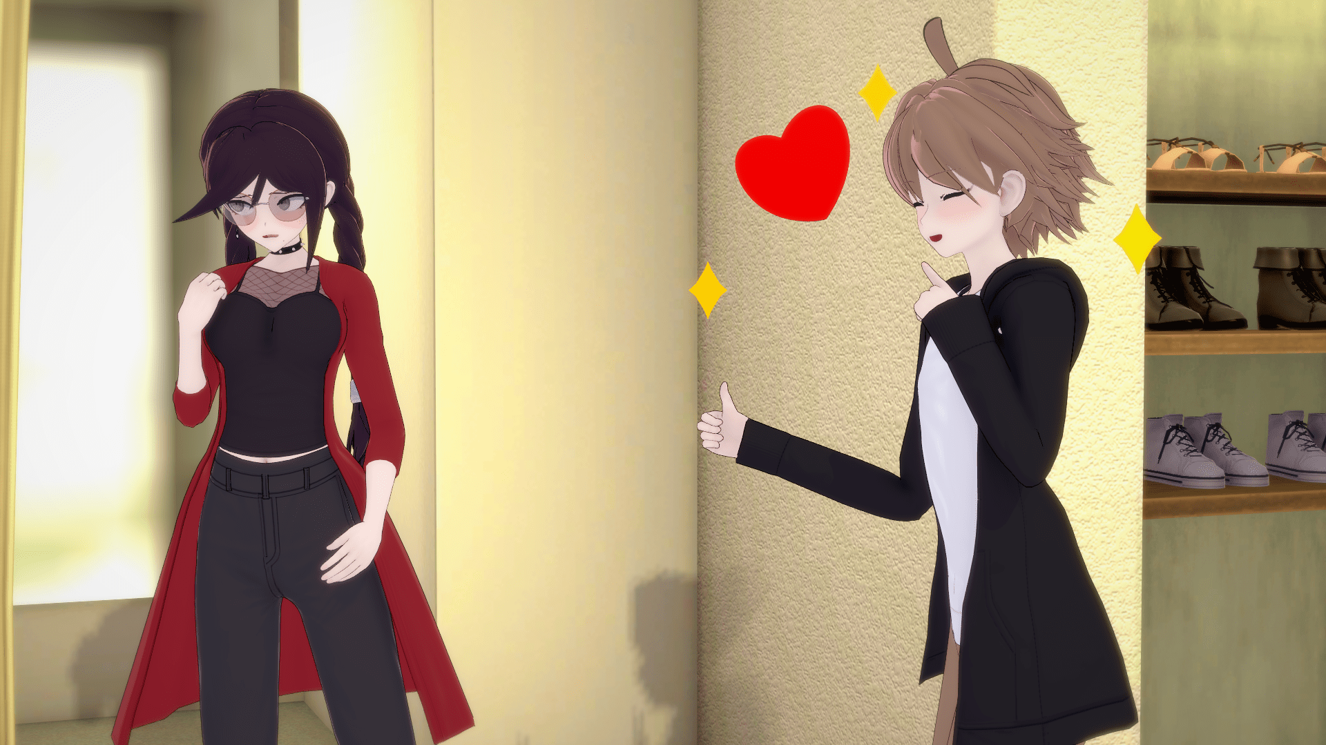 As much as Toko may deny it, that's a good look on her. Hey, at least