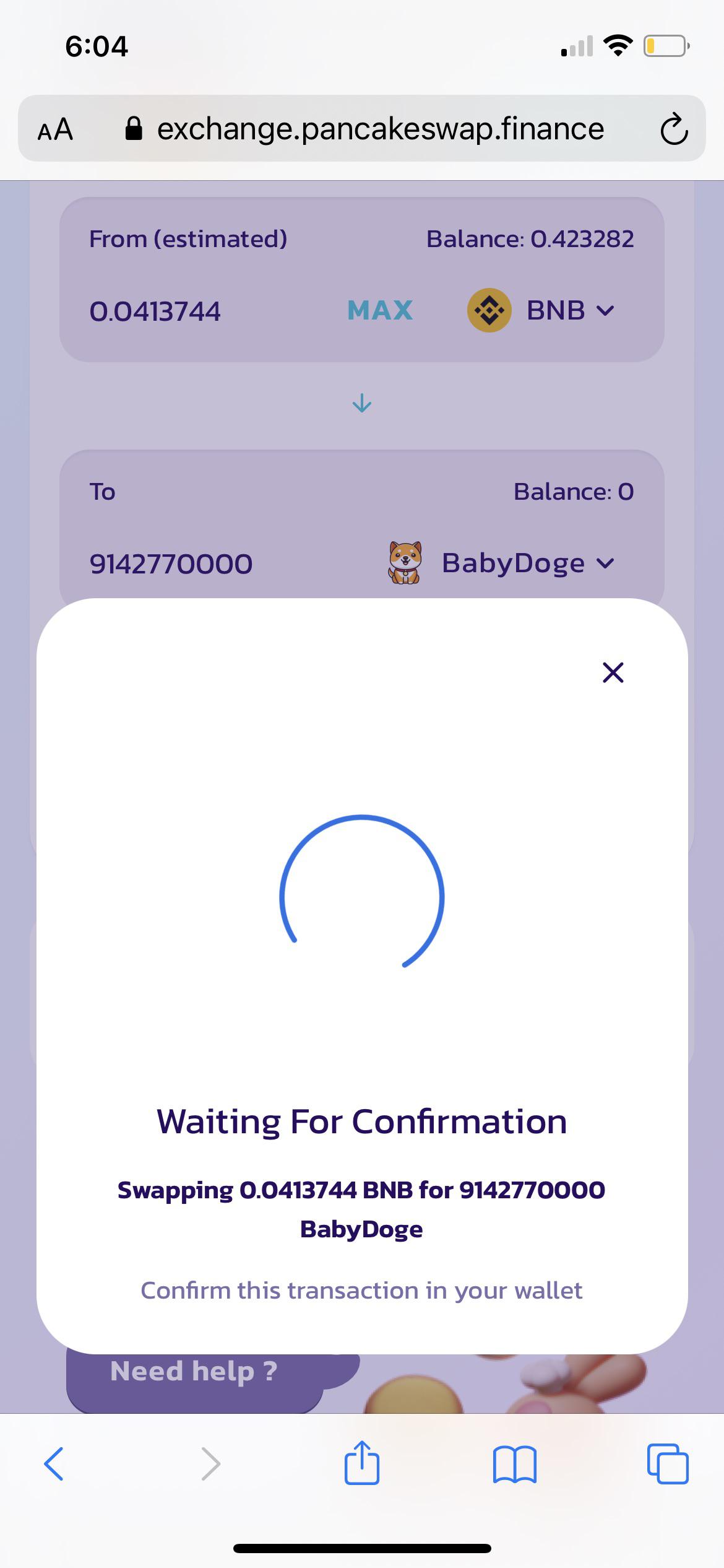 How do I confirm in my trust wallet?any help will do thanks in advance