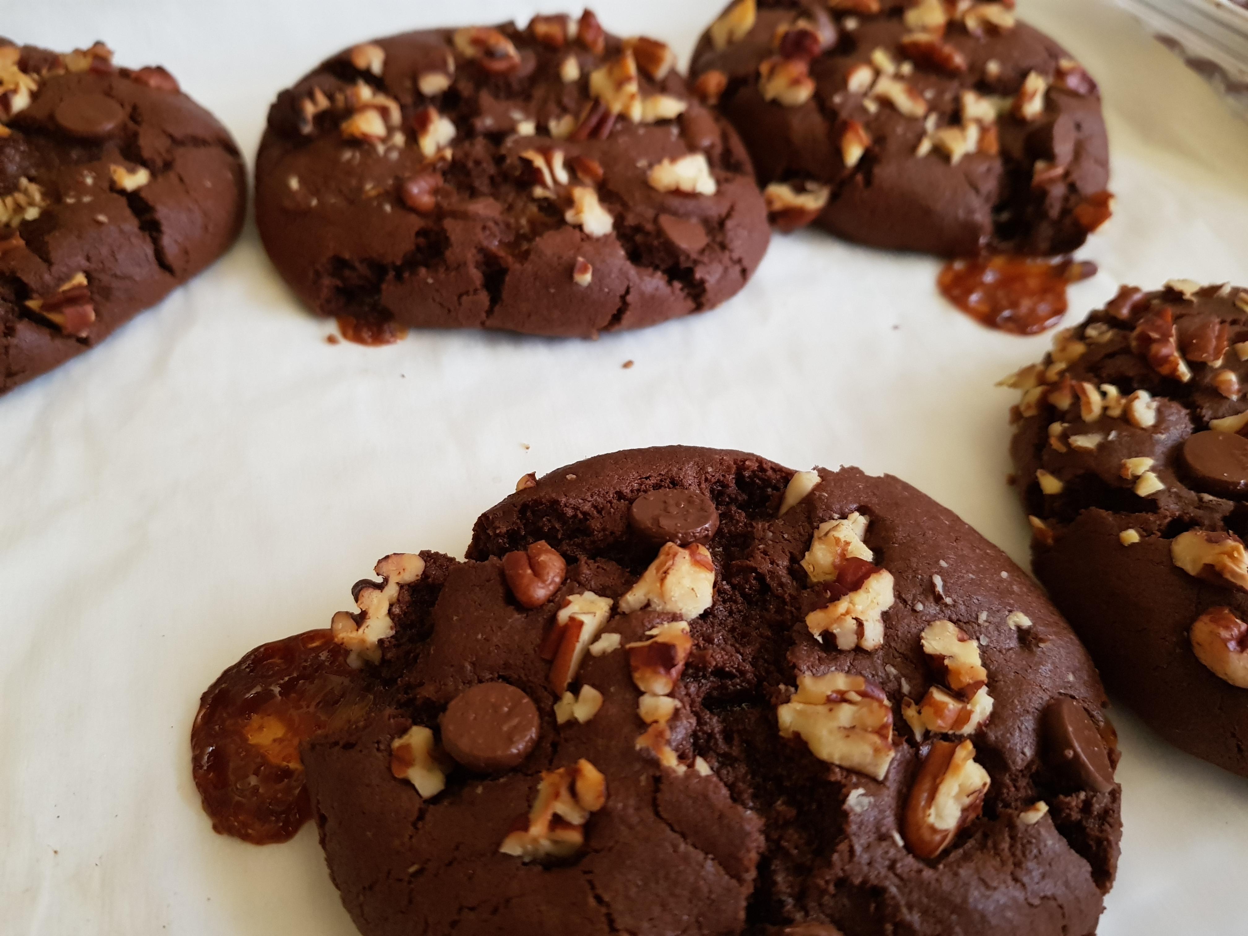 [Homemade] Turtle Cookies food