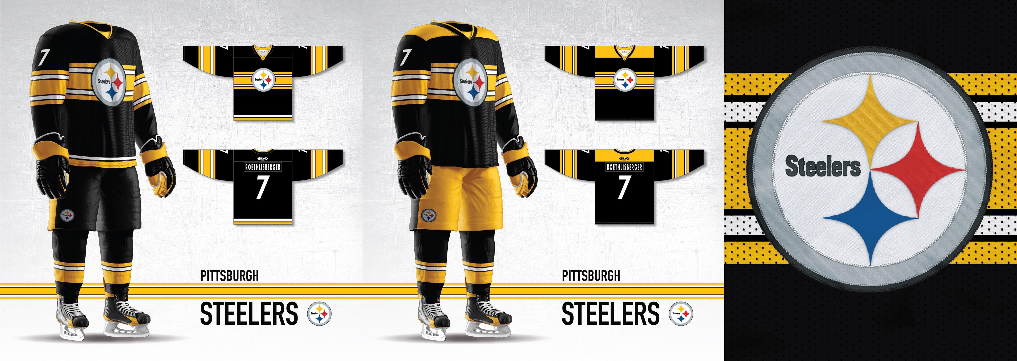 Pittsburgh Steelers Hockey uniform concept. r/hockey