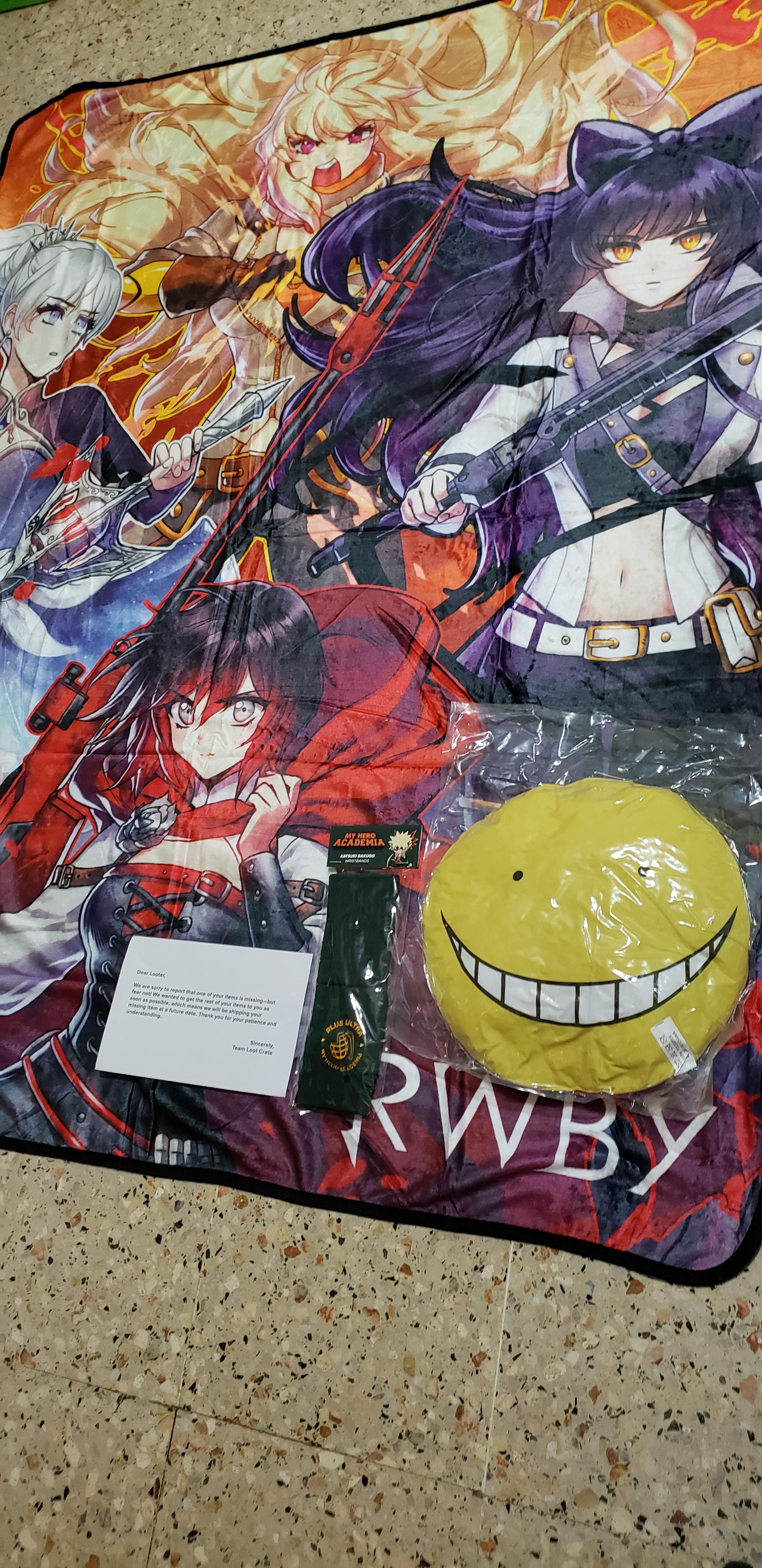 Loot Crate Anime Box Loot anime is a monthly subscription box that