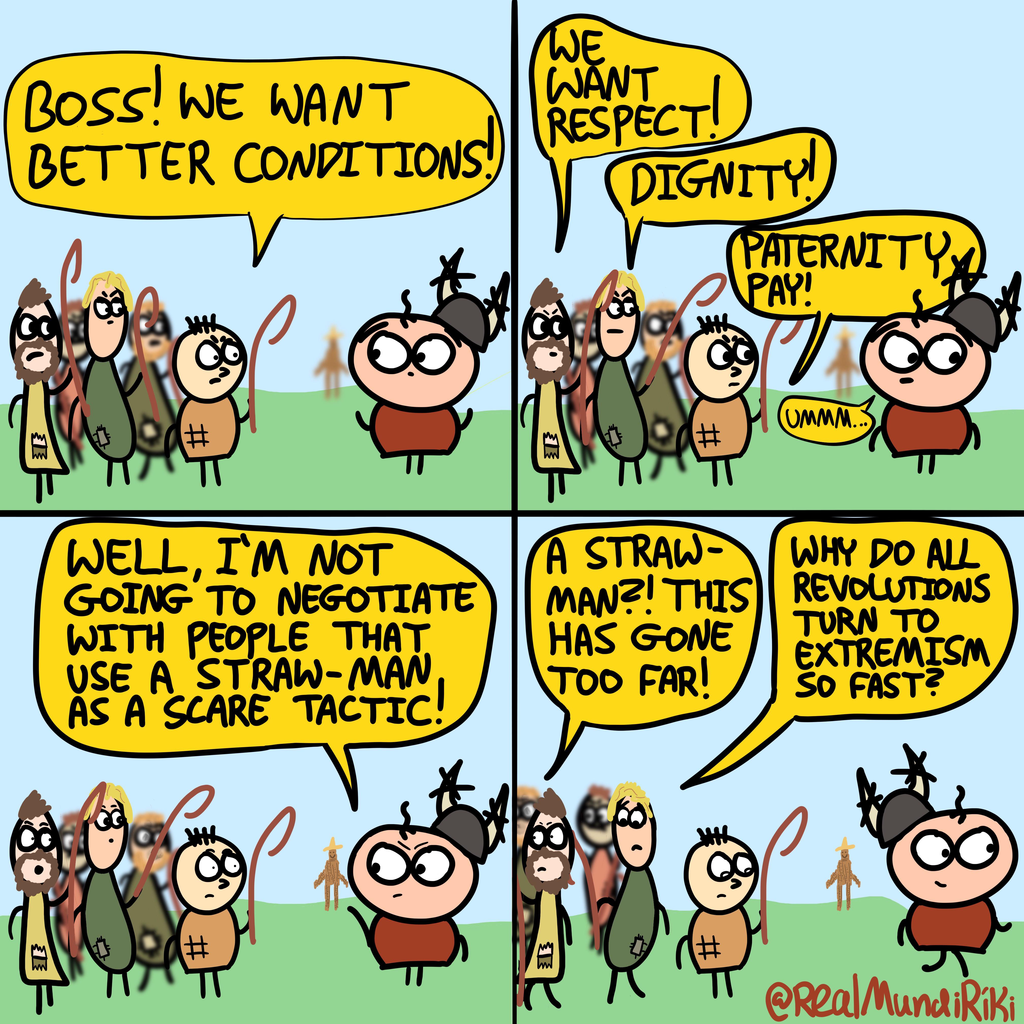 Straw Man argument r/funny