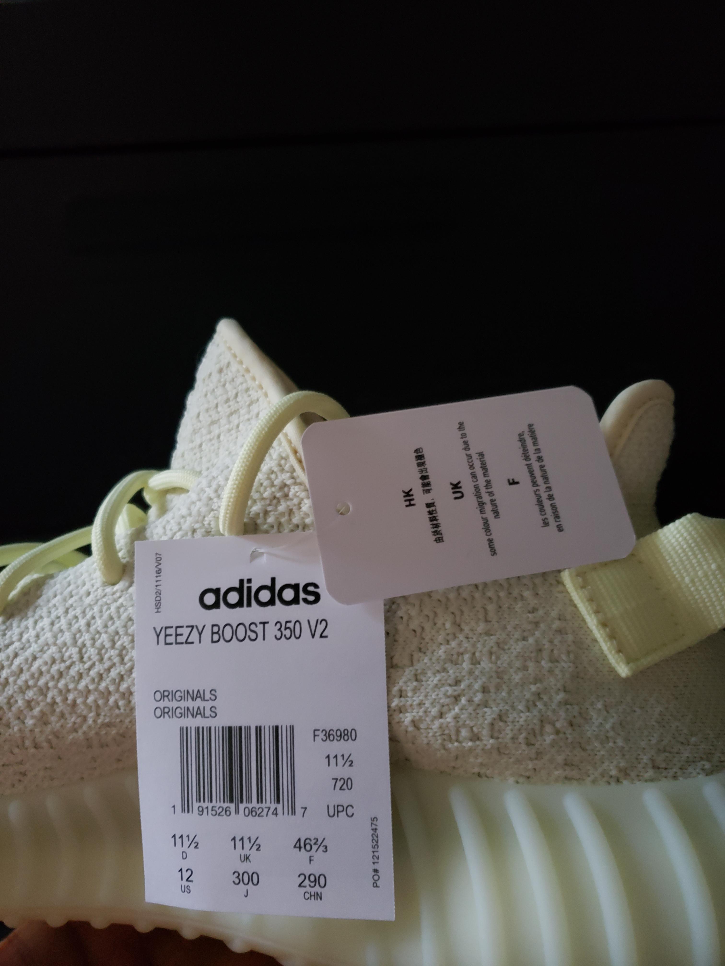 Bought them as new from GOAT. Shoe box has European shoe size tag. Do European version of butter