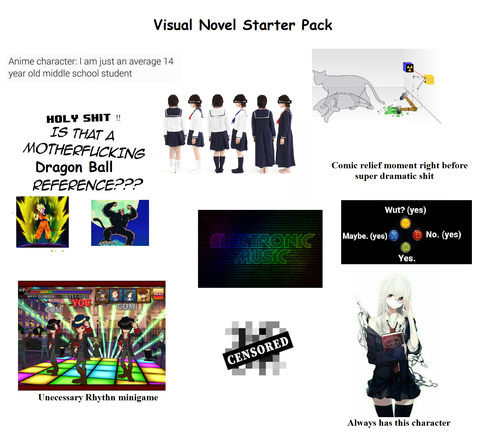 The Visual Novel Starter Pack starterpacks