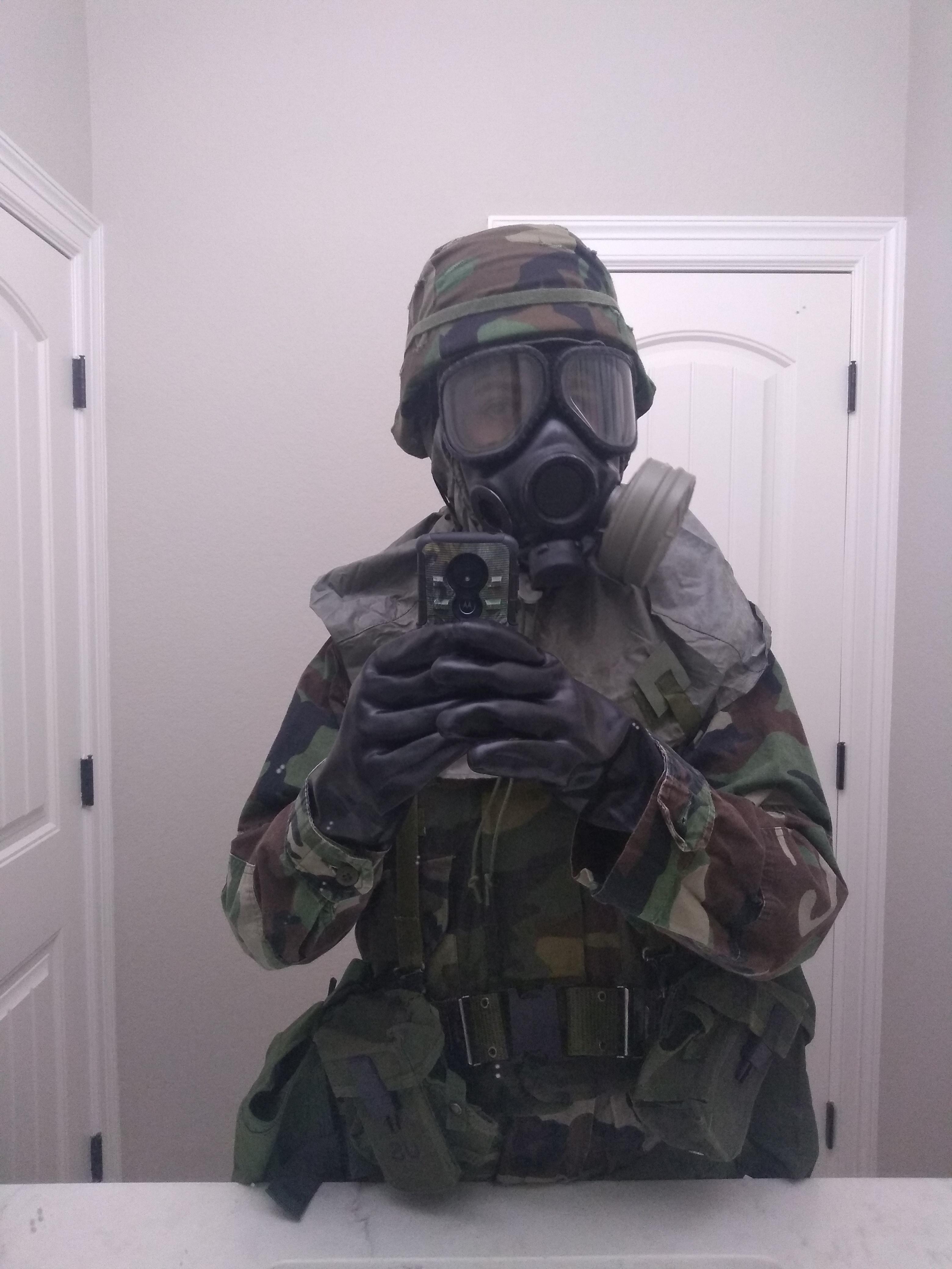 M40 protective mask with biological and chemical hood r/gasmasks