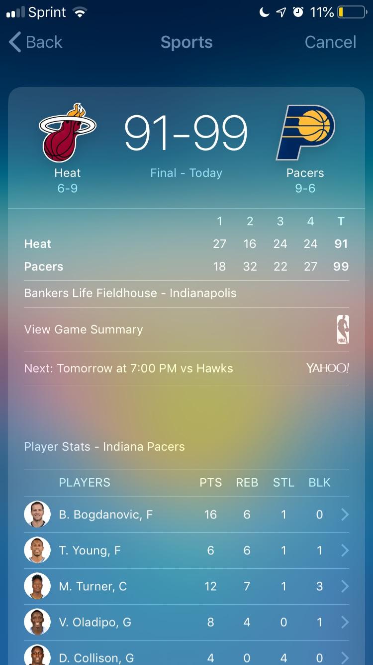 A stock Apple Sports app like this would look beautiful. iphone